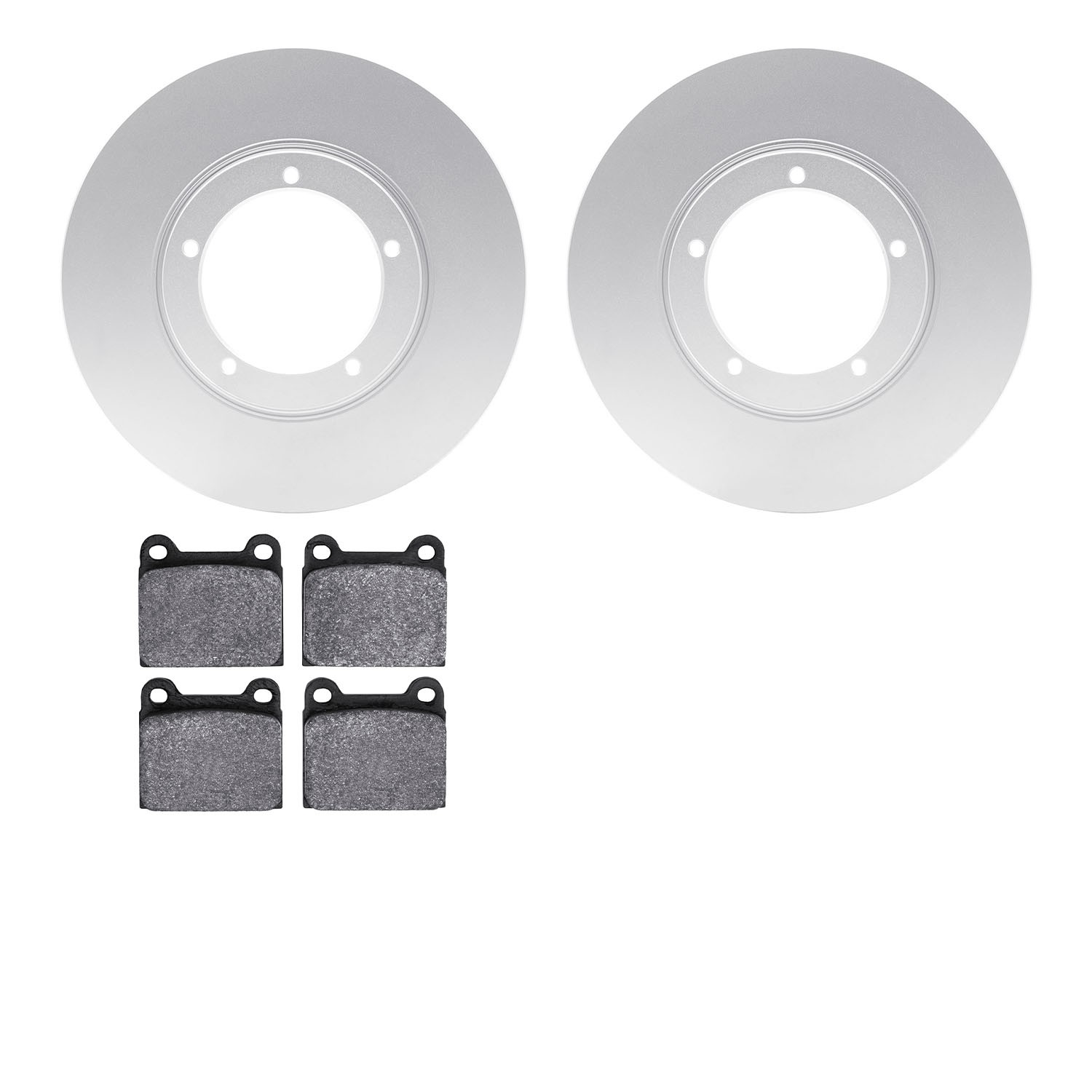 DYN 4602-13140 DFC Brake Rotors - Drilled & Slotted - Black