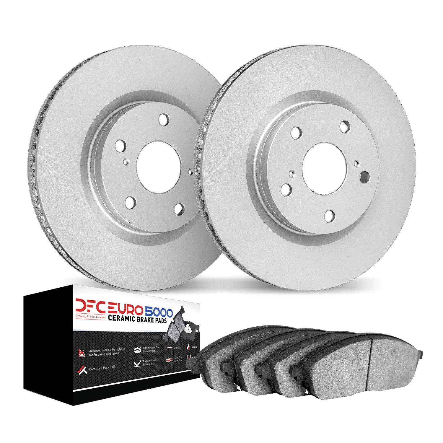 DYN 4602-13140 DFC Brake Rotors - Drilled & Slotted - Black - Image 2