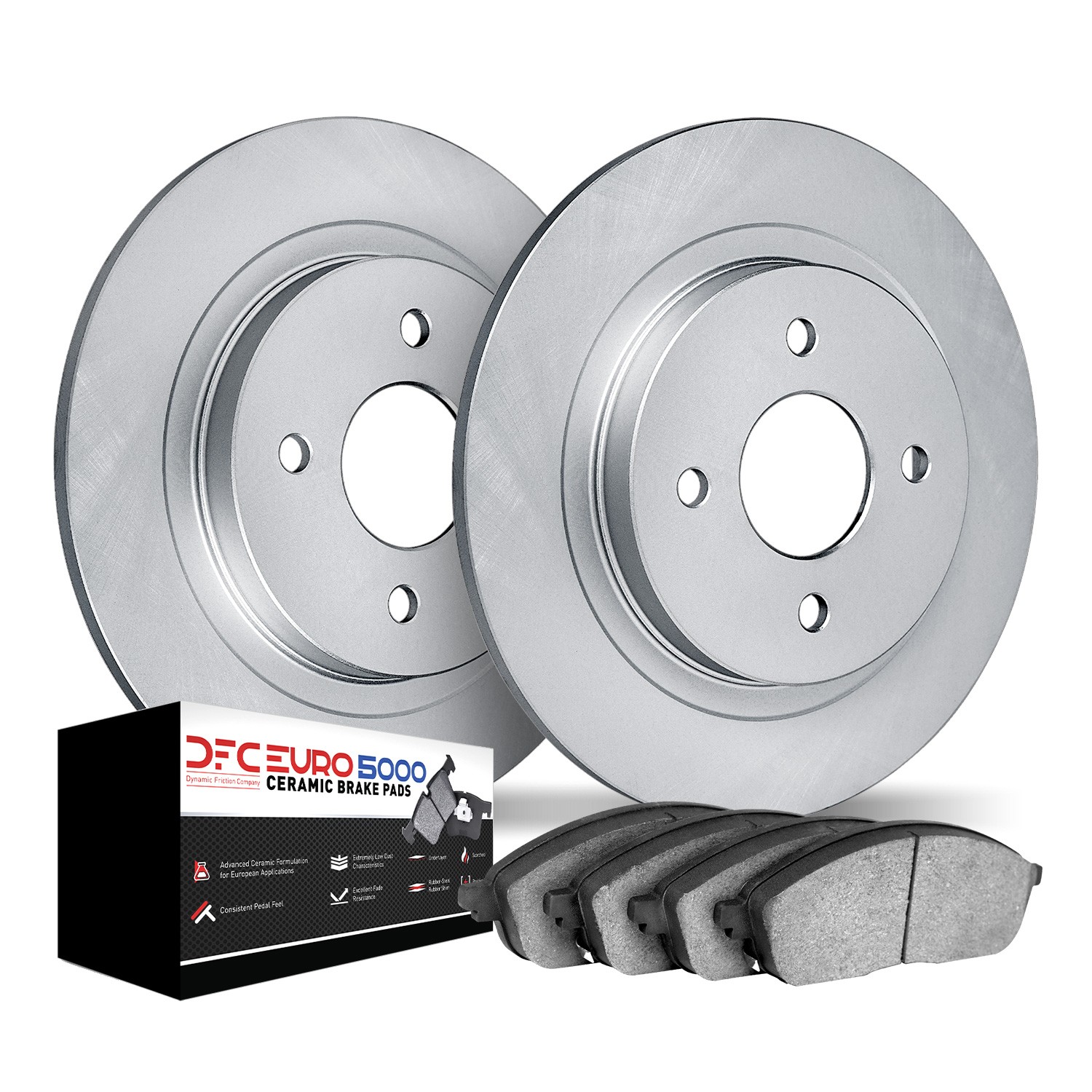 DYN 4602-13409 DFC Geospec Rotors with EURO 5000 Ceramic Brake Pads - Image 2
