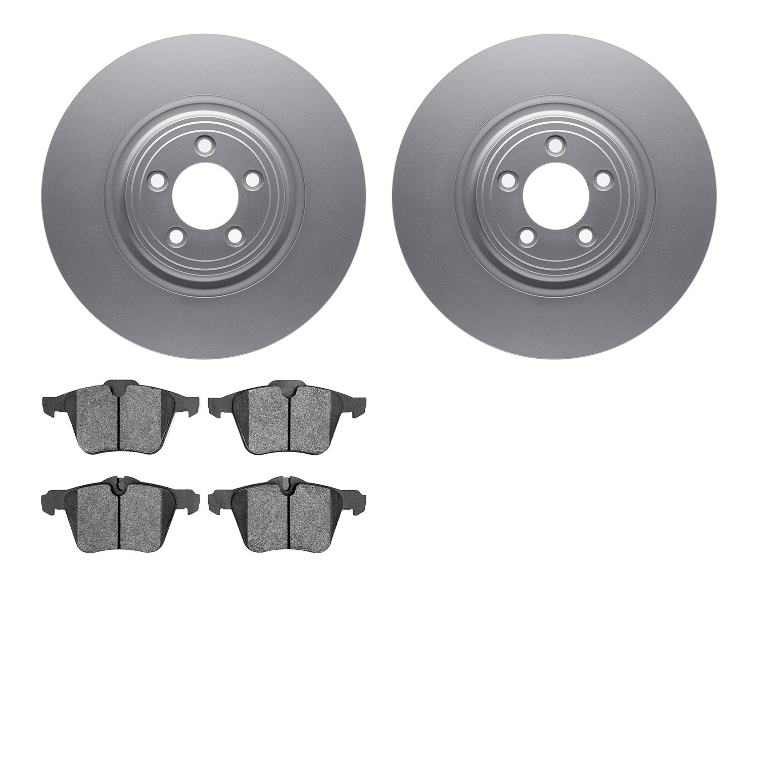 DYN 4602-20012 DFC Geospec Rotors with EURO 5000 Ceramic Brake Pads
