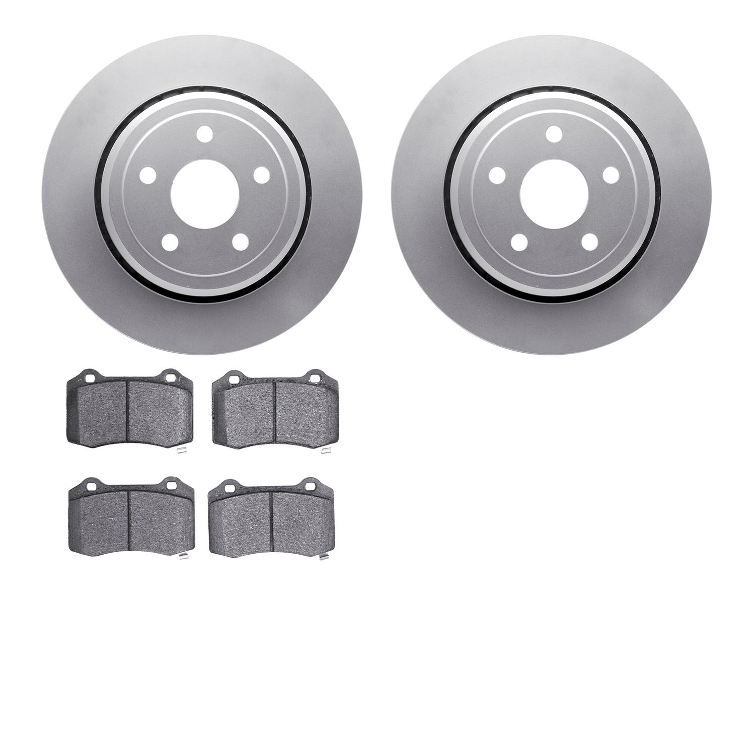 DYN-4602-42003 DFC Geospec Rotors with EURO 5000 Ceramic Brake Pads