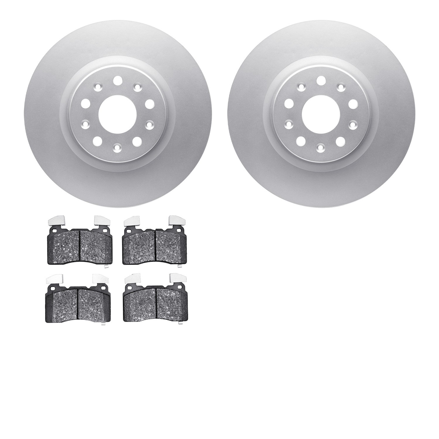 DYN 4602-46014 DFC Geospec Rotors with EURO 5000 Ceramic Brake Pads