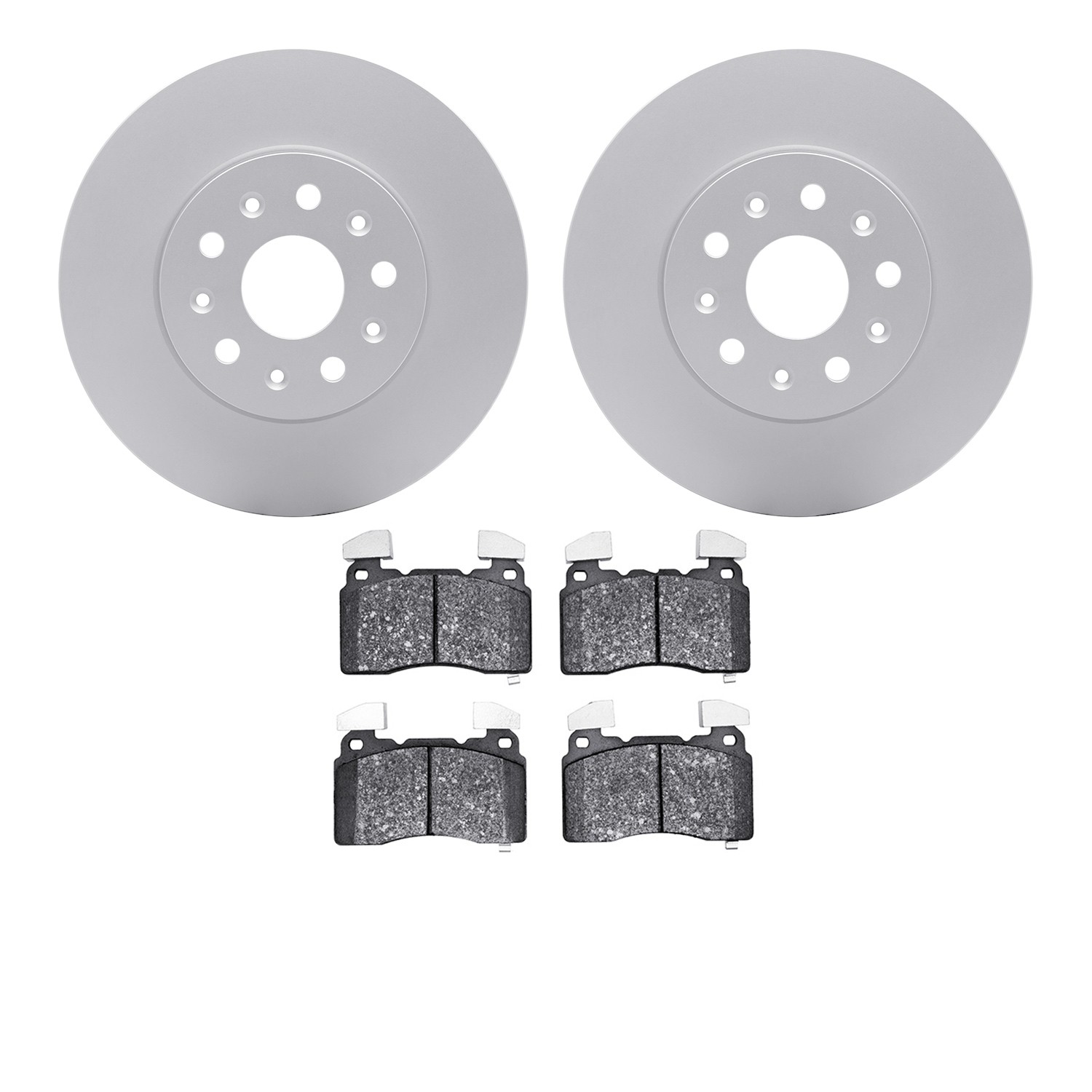 DYN 4602-46017 DFC Geospec Rotors with EURO 5000 Ceramic Brake Pads