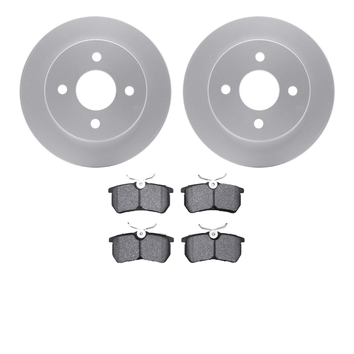 DYN 4602-54007 DFC Geospec Rotors with EURO 5000 Ceramic Brake Pads