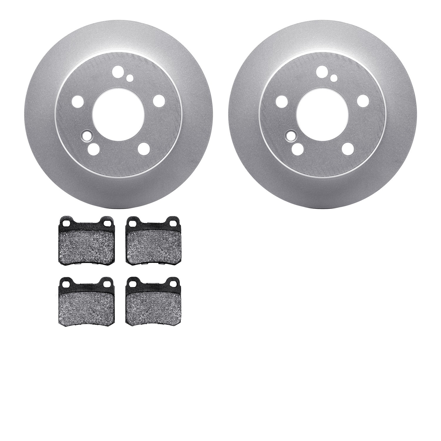 DYN 4602-63006 DFC Geospec Rotors with EURO 5000 Ceramic Brake Pads
