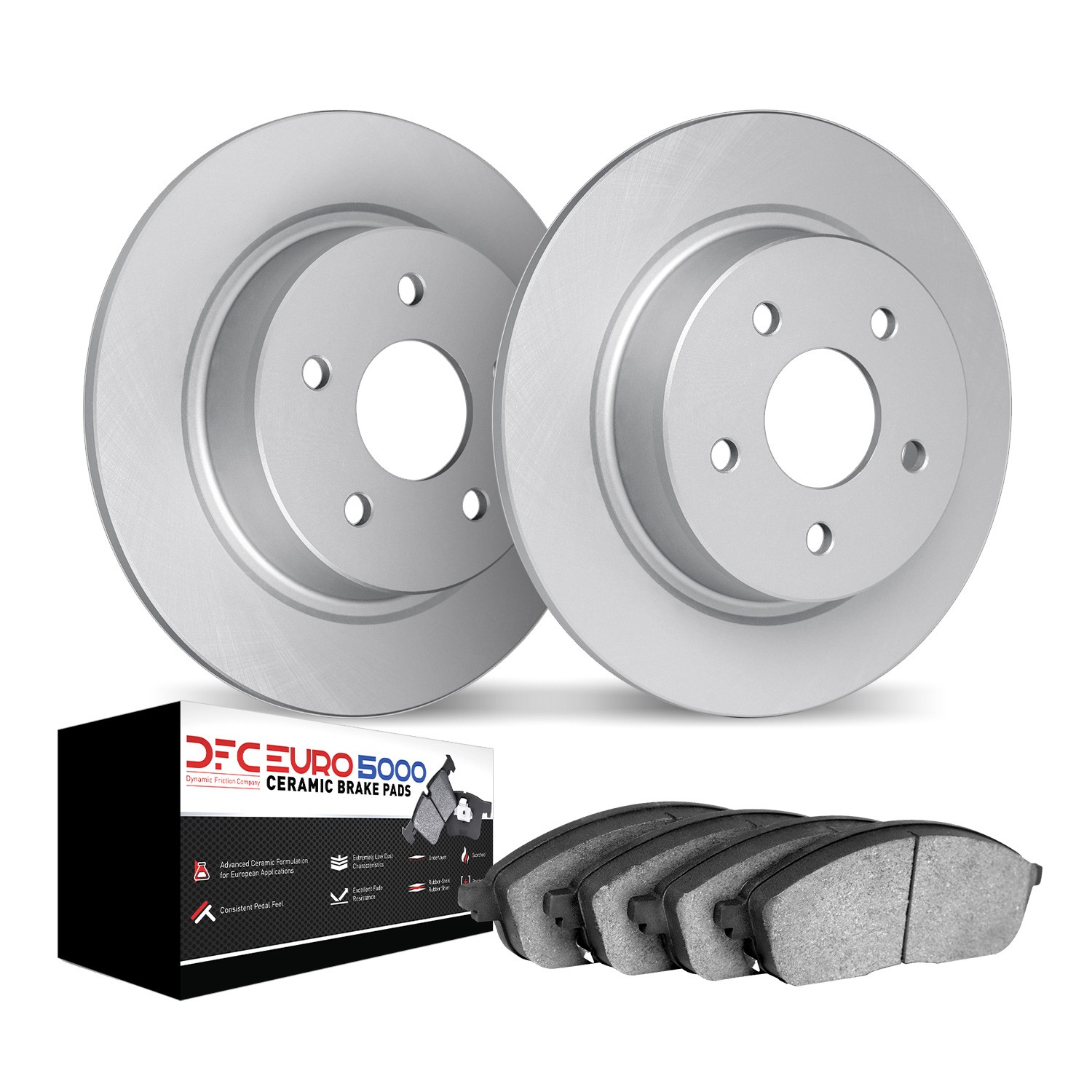 DYN 4602-73038 DFC Geospec Rotors with EURO 5000 Ceramic Brake Pads - Image 2
