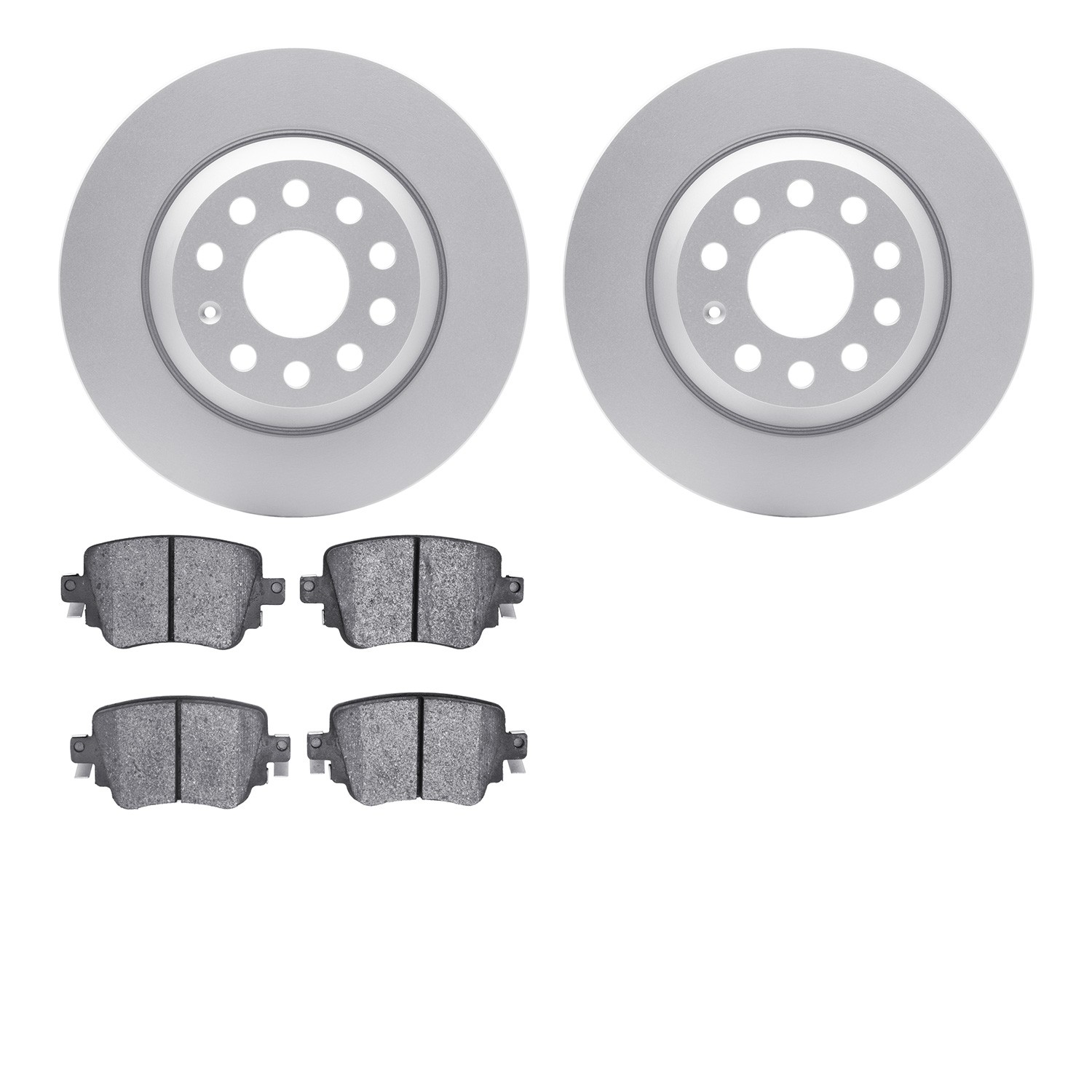 DYN 4602-73055 DFC Geospec Rotors with EURO 5000 Ceramic Brake Pads
