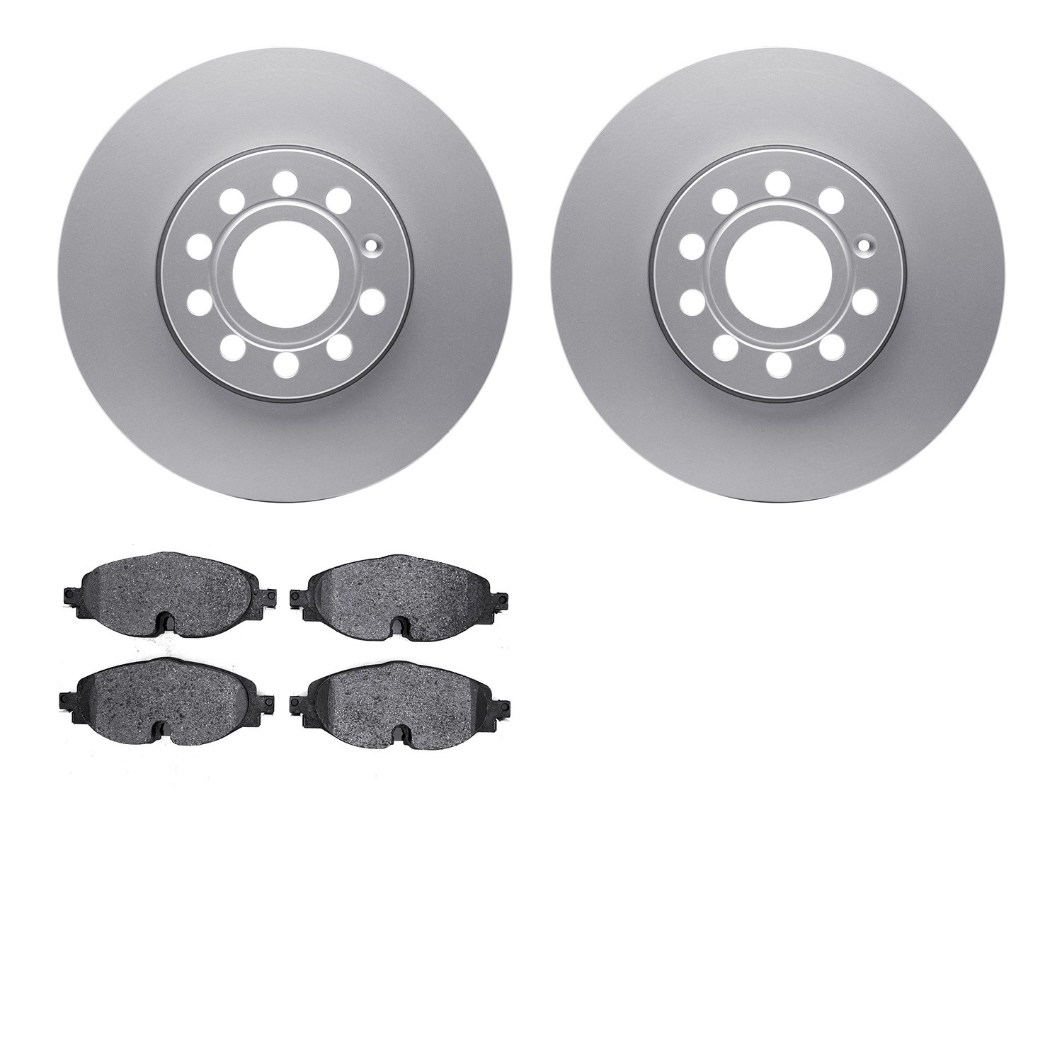 DYN 4602-74018 DFC Geospec Rotors with EURO 5000 Ceramic Brake Pads