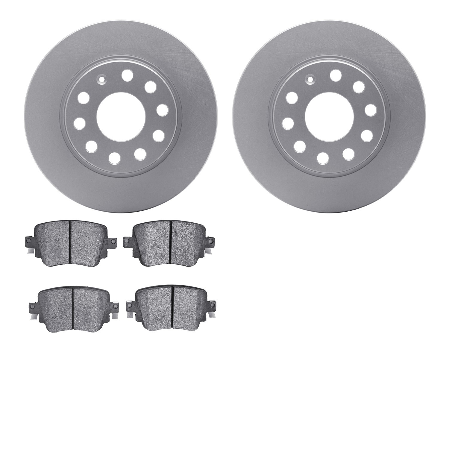 DYN 4602-74025 DFC Geospec Rotors with EURO 5000 Ceramic Brake Pads