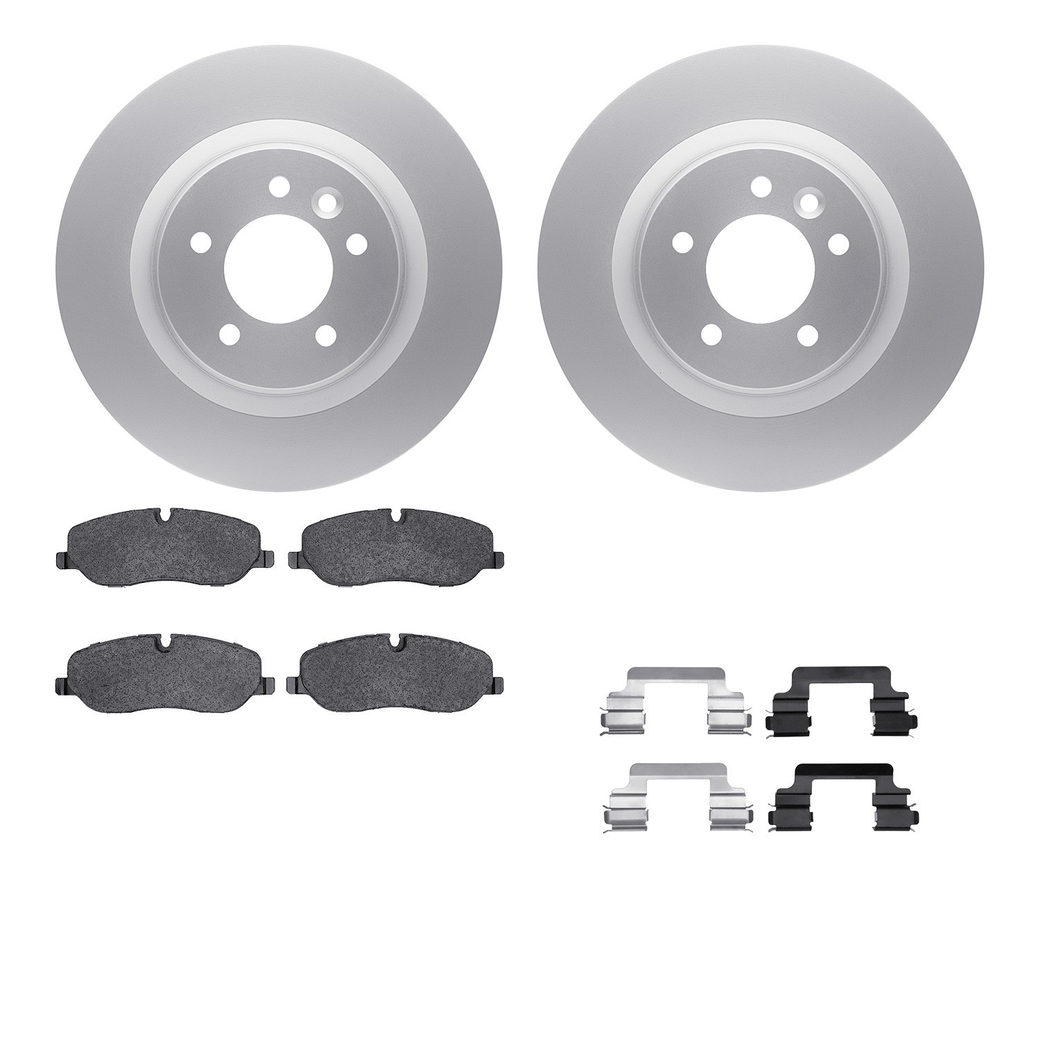 DYN 4612-11005 DFC Geospec Rotors with EURO 5000 Ceramic Brake Pads includes Hardware