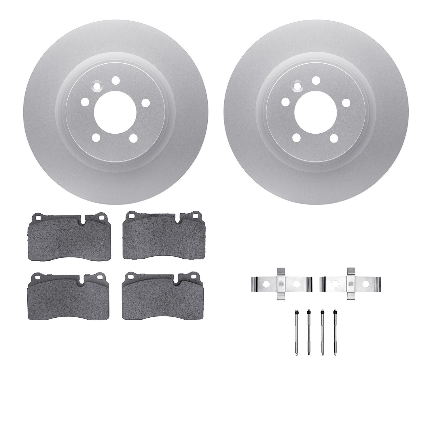 DYN 4612-11008 DFC Geospec Rotors with EURO 5000 Ceramic Brake Pads includes Hardware