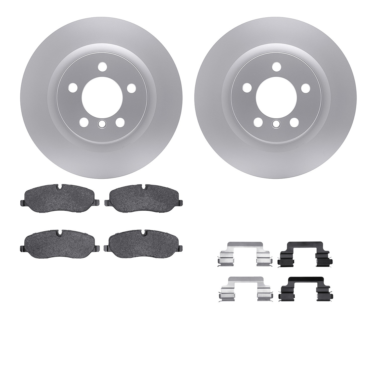 DYN 4612-11014 DFC Geospec Rotors with EURO 5000 Ceramic Brake Pads includes Hardware