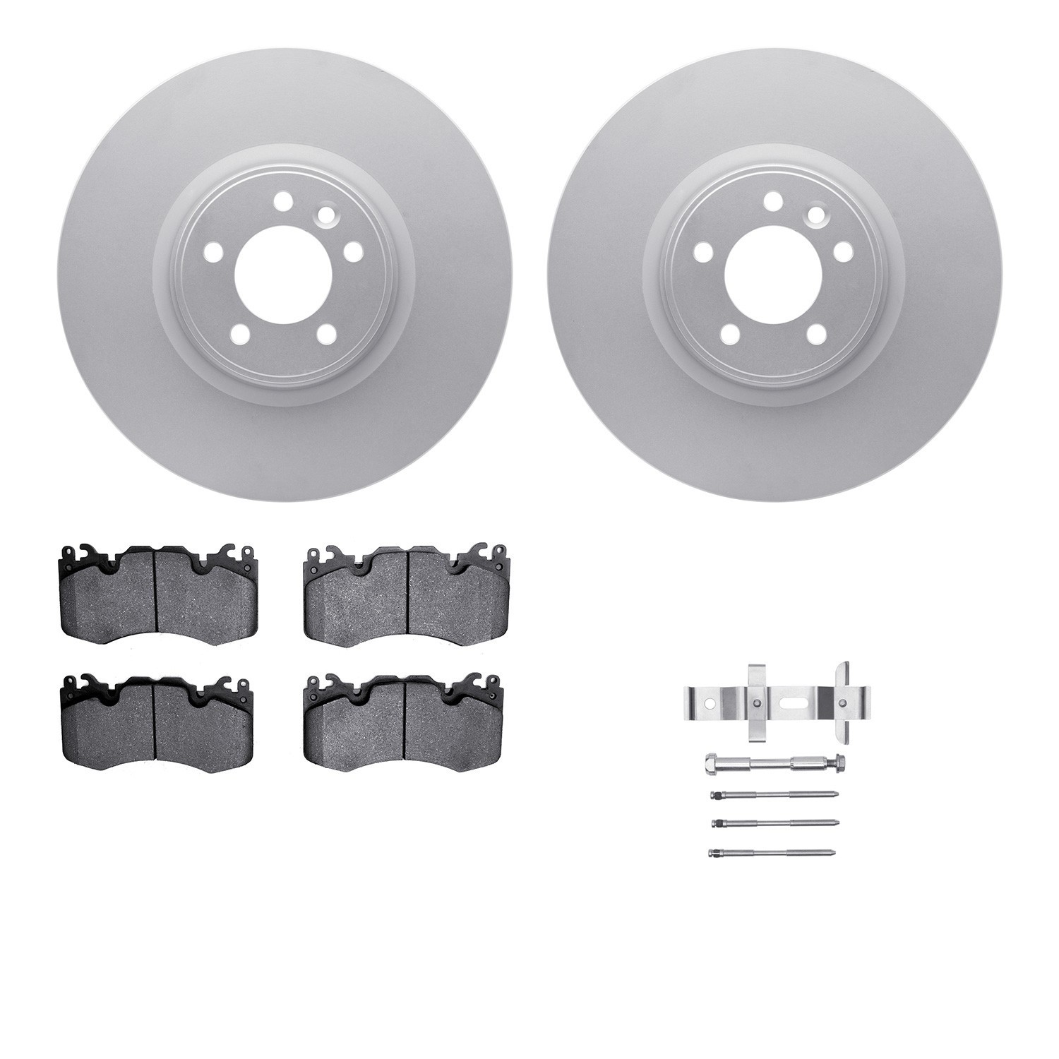 DYN 4612-11020 DFC Geospec Rotors with EURO 5000 Ceramic Brake Pads includes Hardware