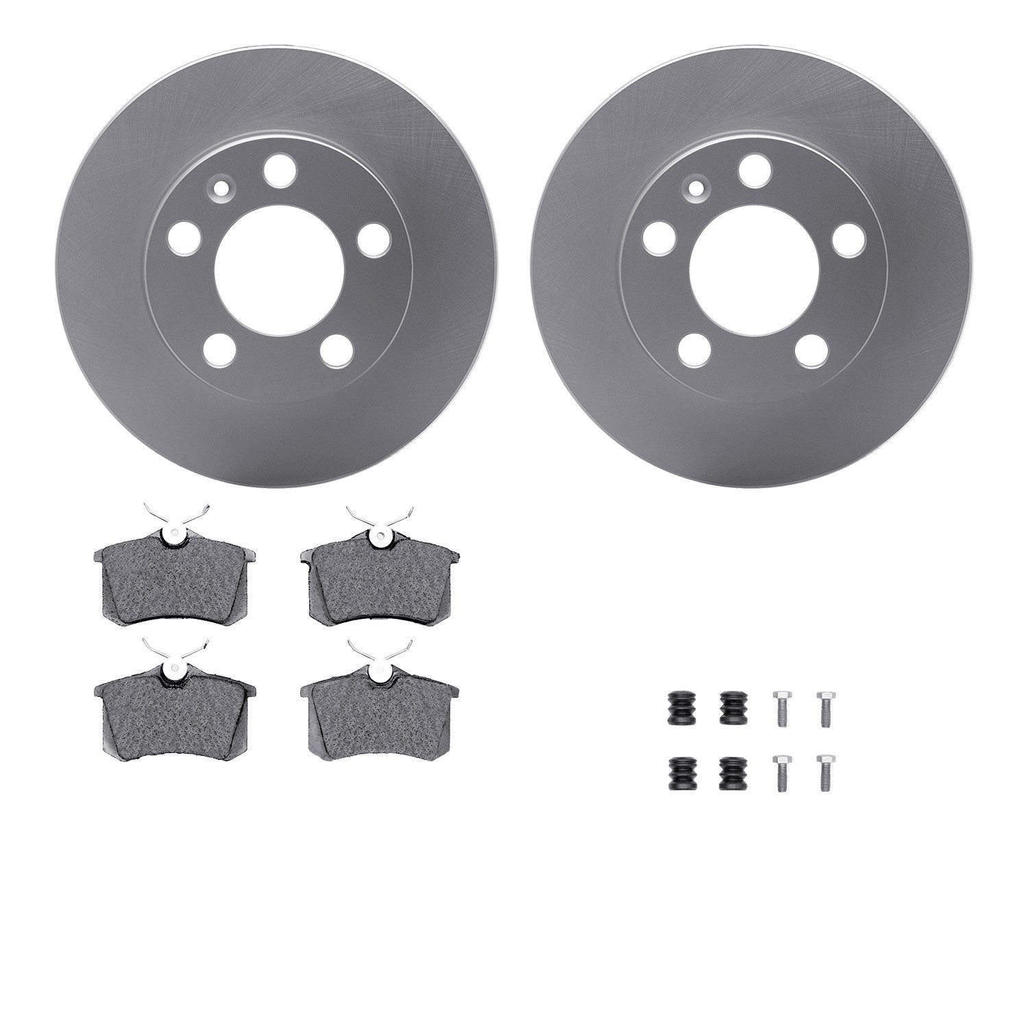 DYN-4612-13460 DFC Geospec Rotors w/EURO 5000 Ceramic Pads w/Hardware