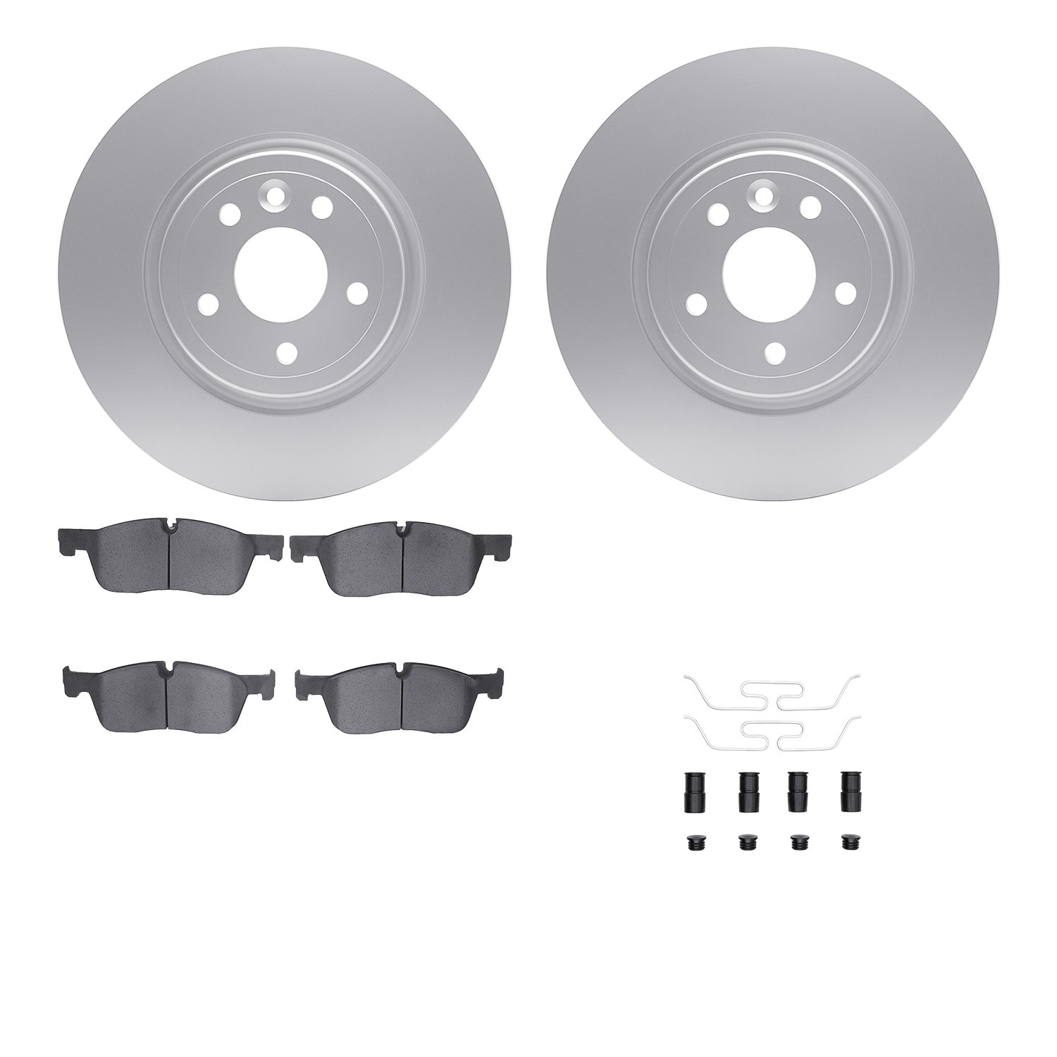 DYN 4612-20018 DFC Geospec Rotors with EURO 5000 Ceramic Brake Pads includes Hardware