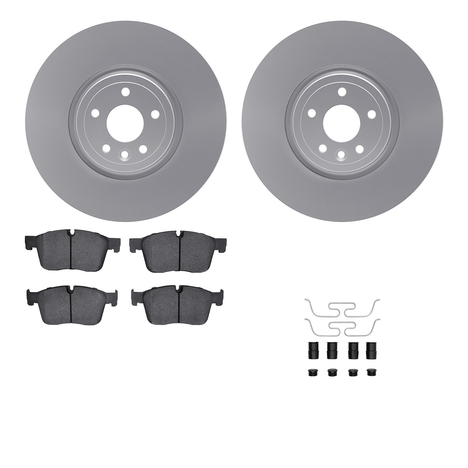 DYN 4612-20019 DFC Geospec Rotors with EURO 5000 Ceramic Brake Pads includes Hardware