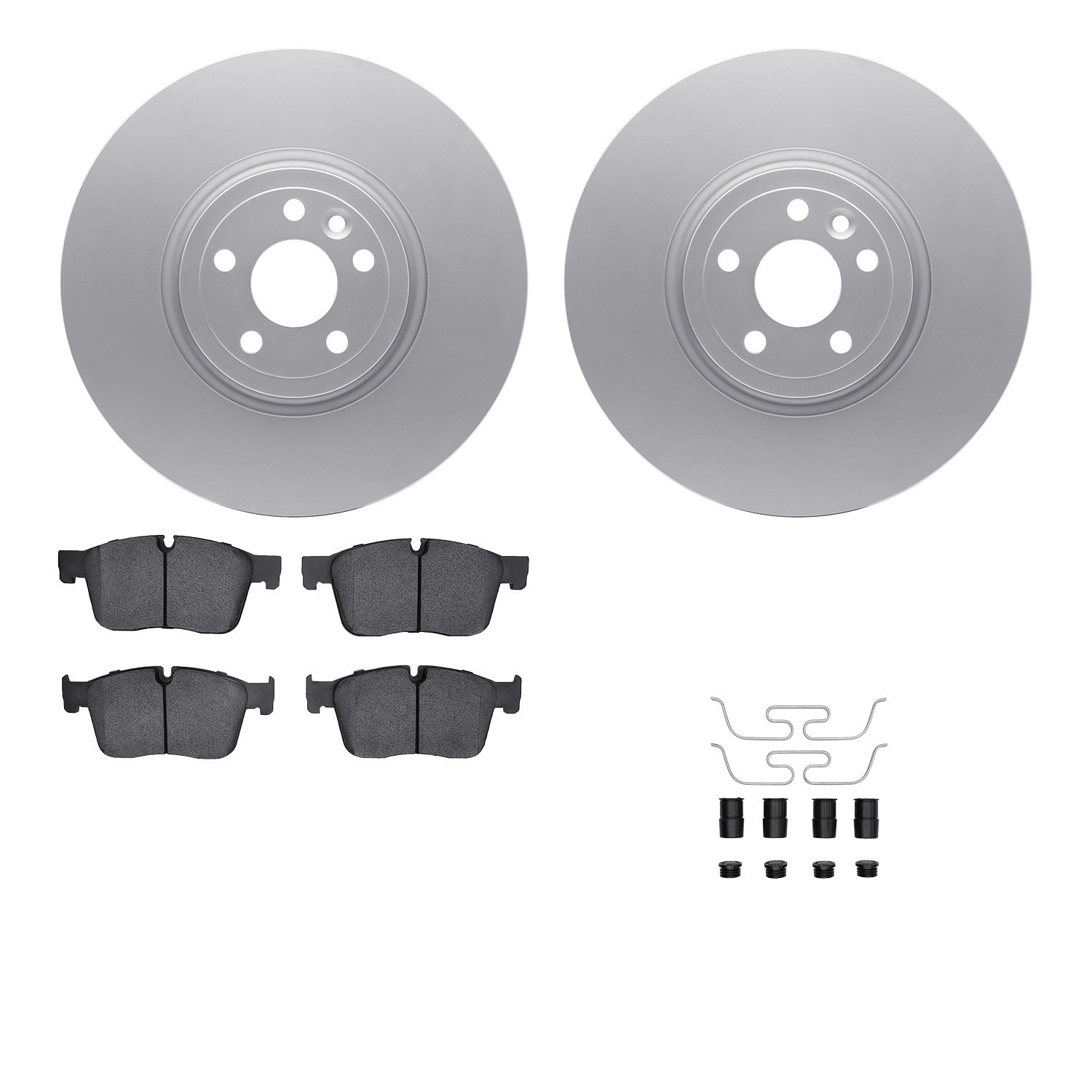 DYN 4612-20020 DFC Geospec Rotors with EURO 5000 Ceramic Brake Pads includes Hardware