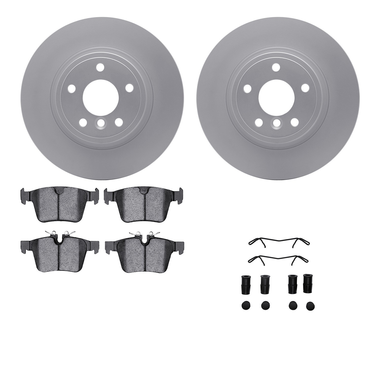 DYN 4612-20024 DFC Geospec Rotors with EURO 5000 Ceramic Brake Pads includes Hardware