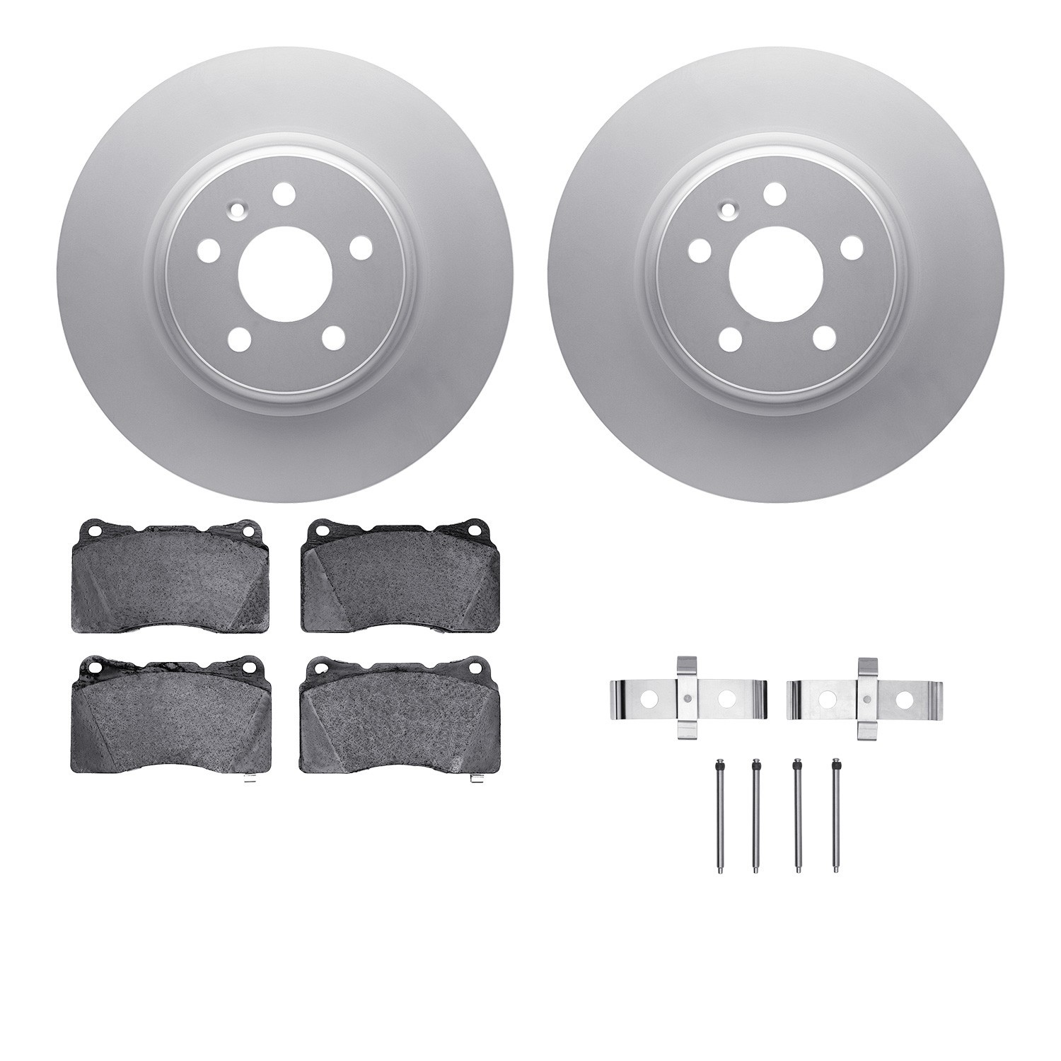 DYN-4612-26001 DFC Geospec Rotors with EURO 5000 Ceramic Brake Pads includes Hardware