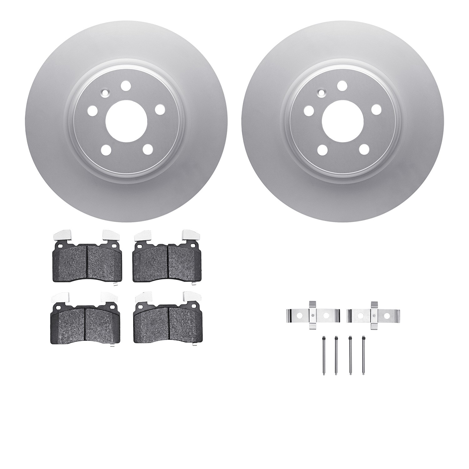 DYN 4612-26002 DFC Geospec Rotors with EURO 5000 Ceramic Brake Pads includes Hardware