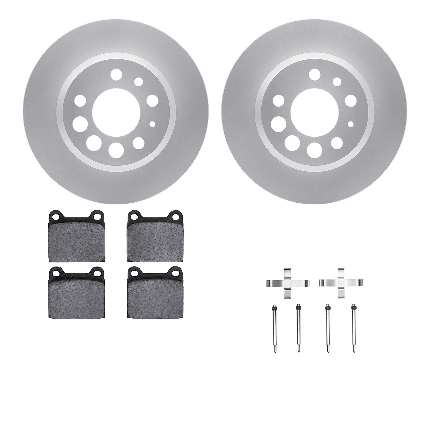DYN-4612-27003 DFC Geospec Rotors with EURO 5000 Ceramic Brake Pads includes Hardware