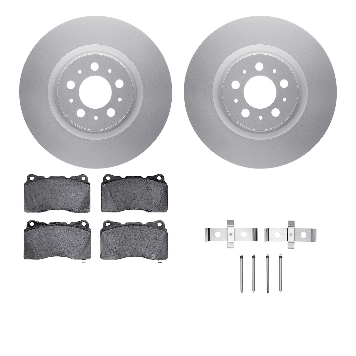 DYN-4612-27013 DFC Geospec Rotors with EURO 5000 Ceramic Brake Pads includes Hardware