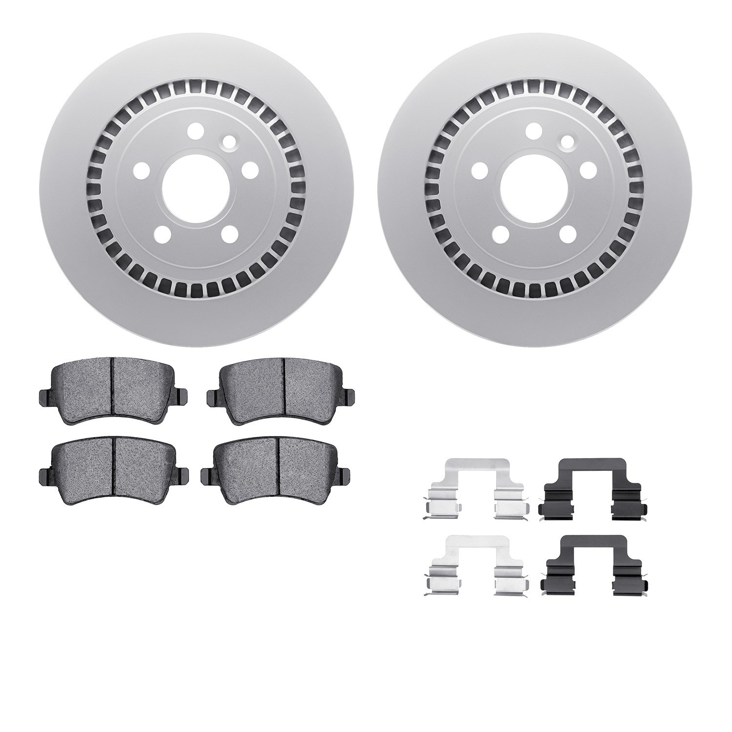 DYN 4612-27039 DFC Geospec Rotors with EURO 5000 Ceramic Brake Pads includes Hardware