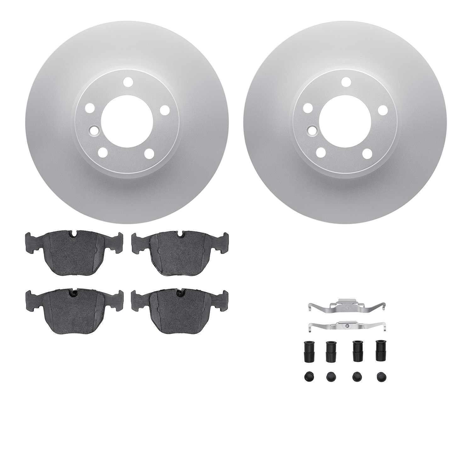 DYN 4612-31025 DFC Geospec Rotors with EURO 5000 Ceramic Brake Pads includes Hardware