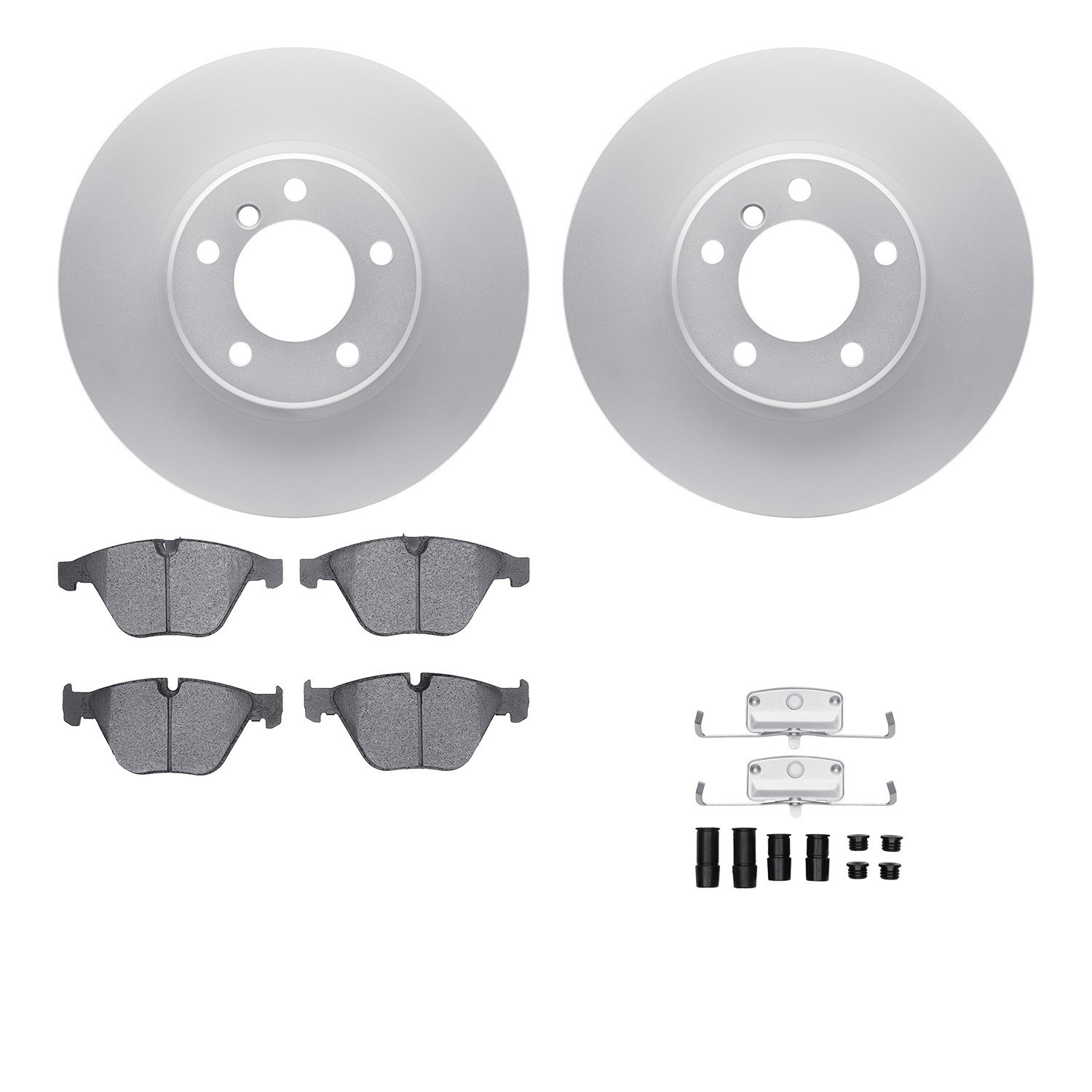 DYN 4612-31033 DFC Geospec Rotors with EURO 5000 Ceramic Brake Pads includes Hardware