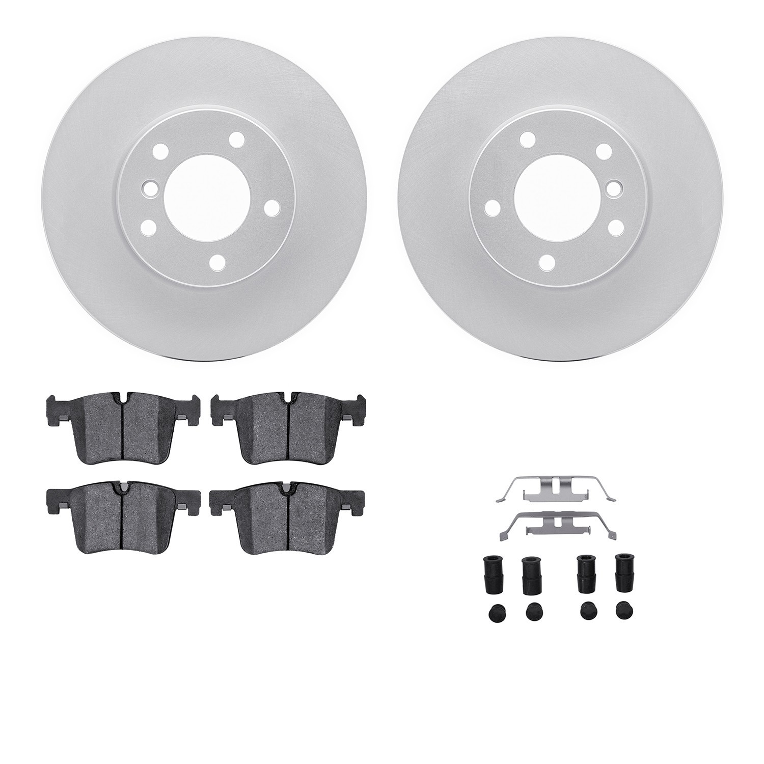DYN 4612-31052 DFC Geospec Rotors with EURO 5000 Ceramic Brake Pads includes Hardware