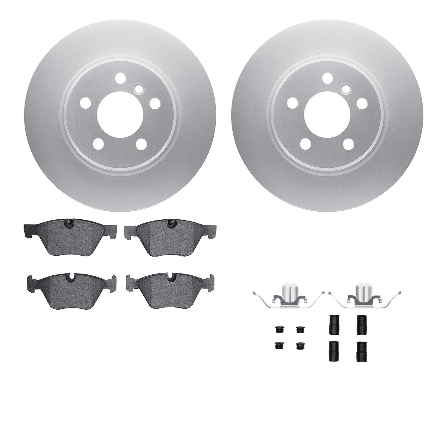 DYN 4612-31060 DFC Geospec Rotors with EURO 5000 Ceramic Brake Pads includes Hardware