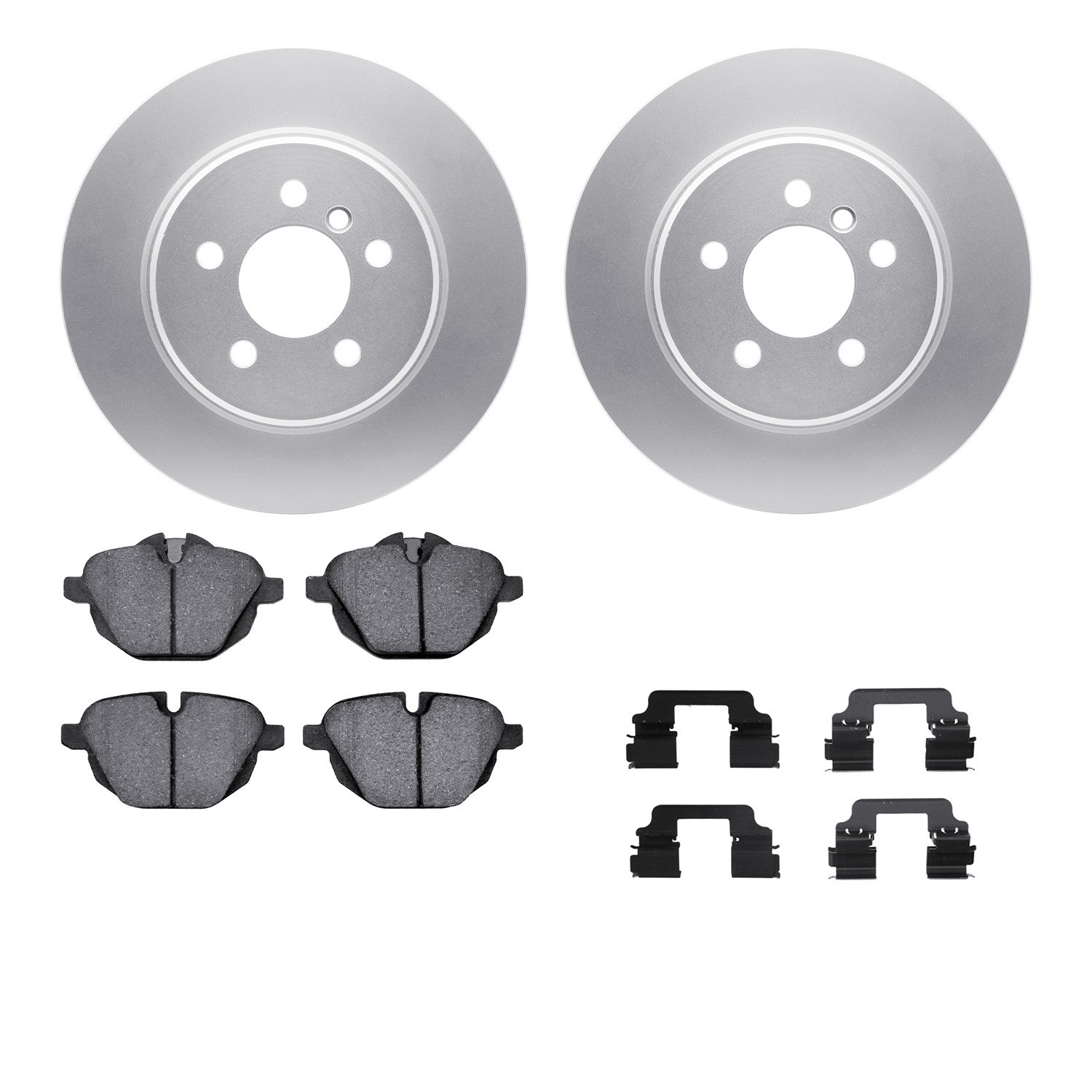 DYN 4612-31061 DFC Geospec Rotors with EURO 5000 Ceramic Brake Pads includes Hardware