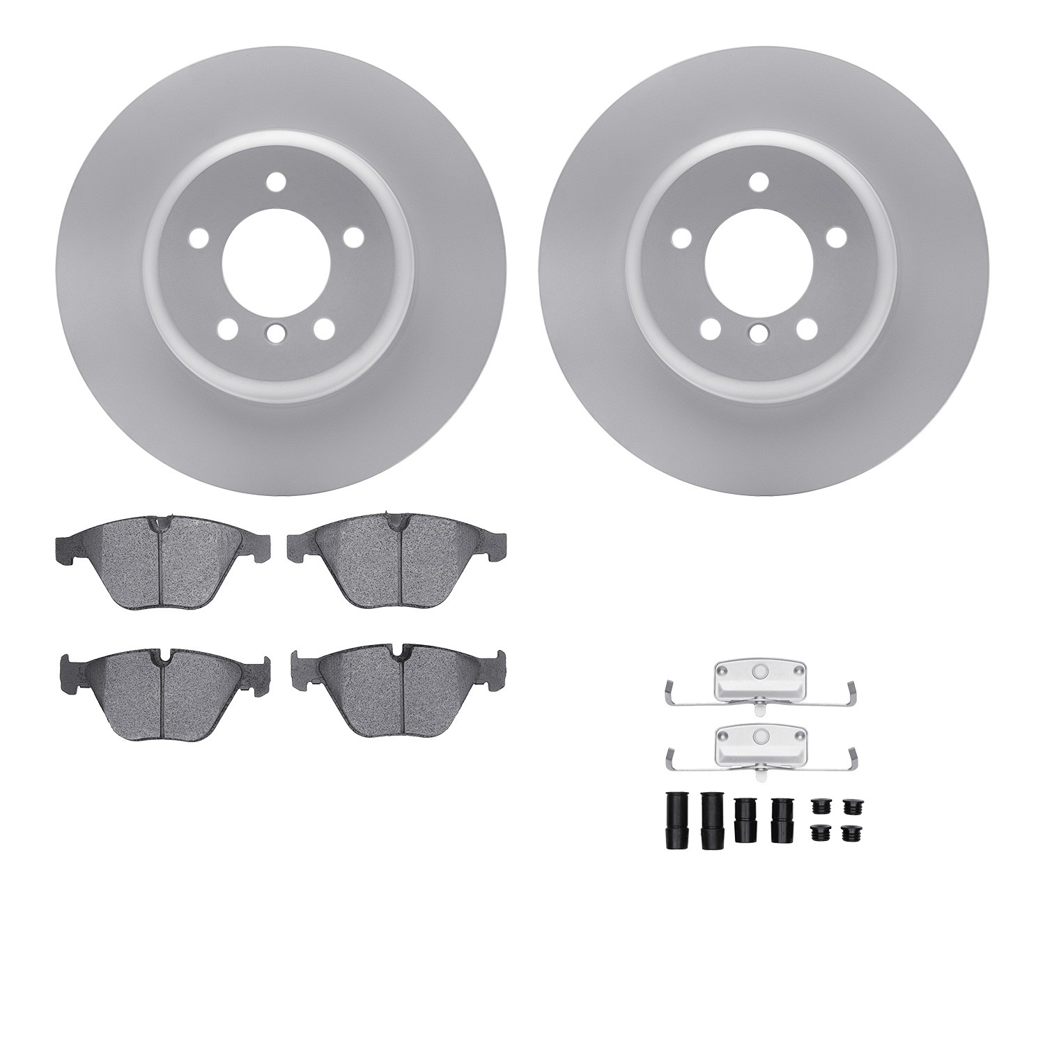 DYN 4612-31062 DFC Geospec Rotors with EURO 5000 Ceramic Brake Pads includes Hardware