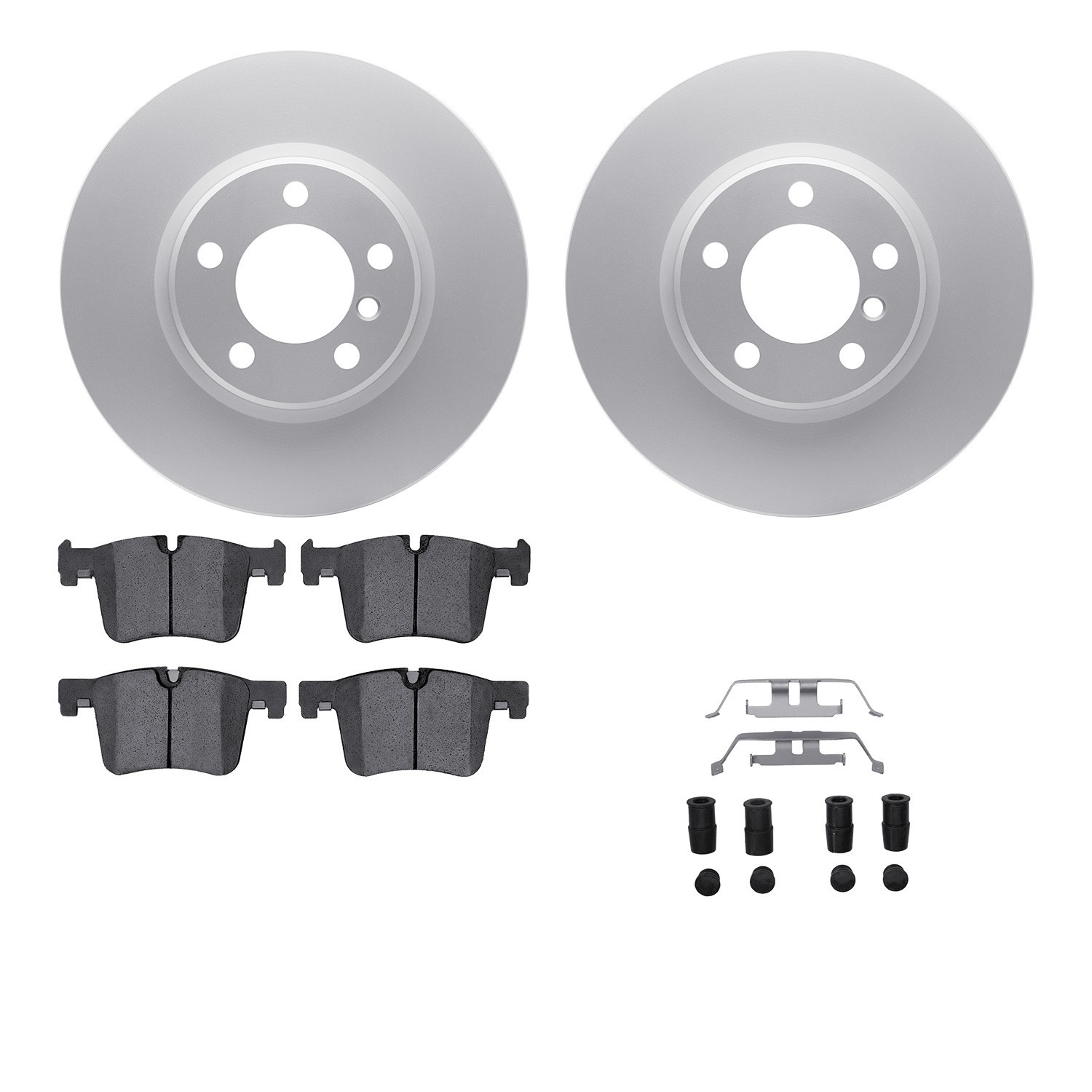 DYN 4612-31074 DFC Geospec Rotors with EURO 5000 Ceramic Brake Pads includes Hardware