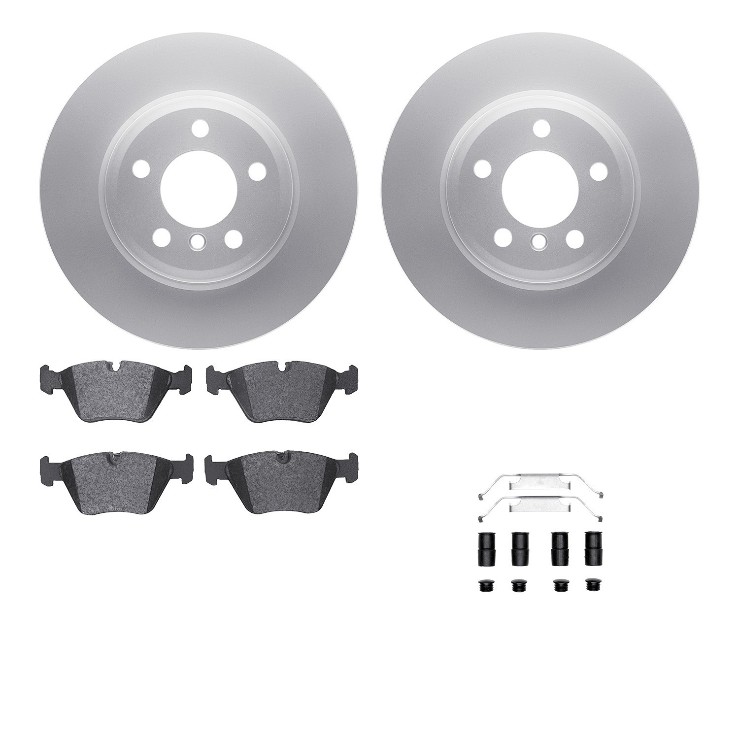 DYN 4612-31082 DFC Geospec Rotors with EURO 5000 Ceramic Brake Pads includes Hardware