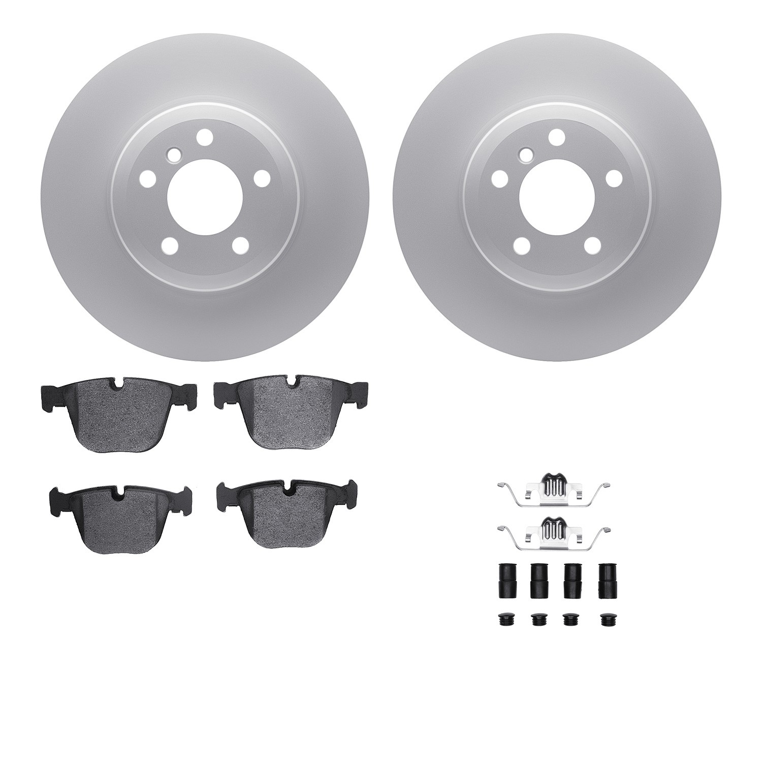 DYN 4612-31084 DFC Geospec Rotors with EURO 5000 Ceramic Brake Pads includes Hardware