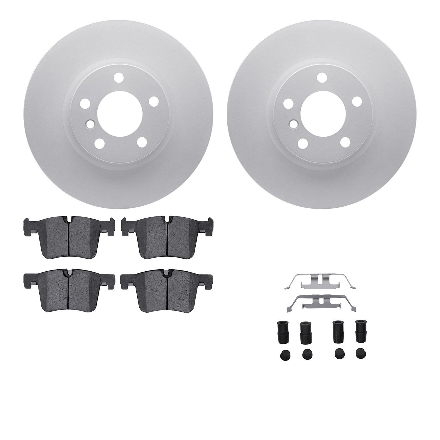 DYN 4612-31090 DFC Geospec Rotors with EURO 5000 Ceramic Brake Pads includes Hardware
