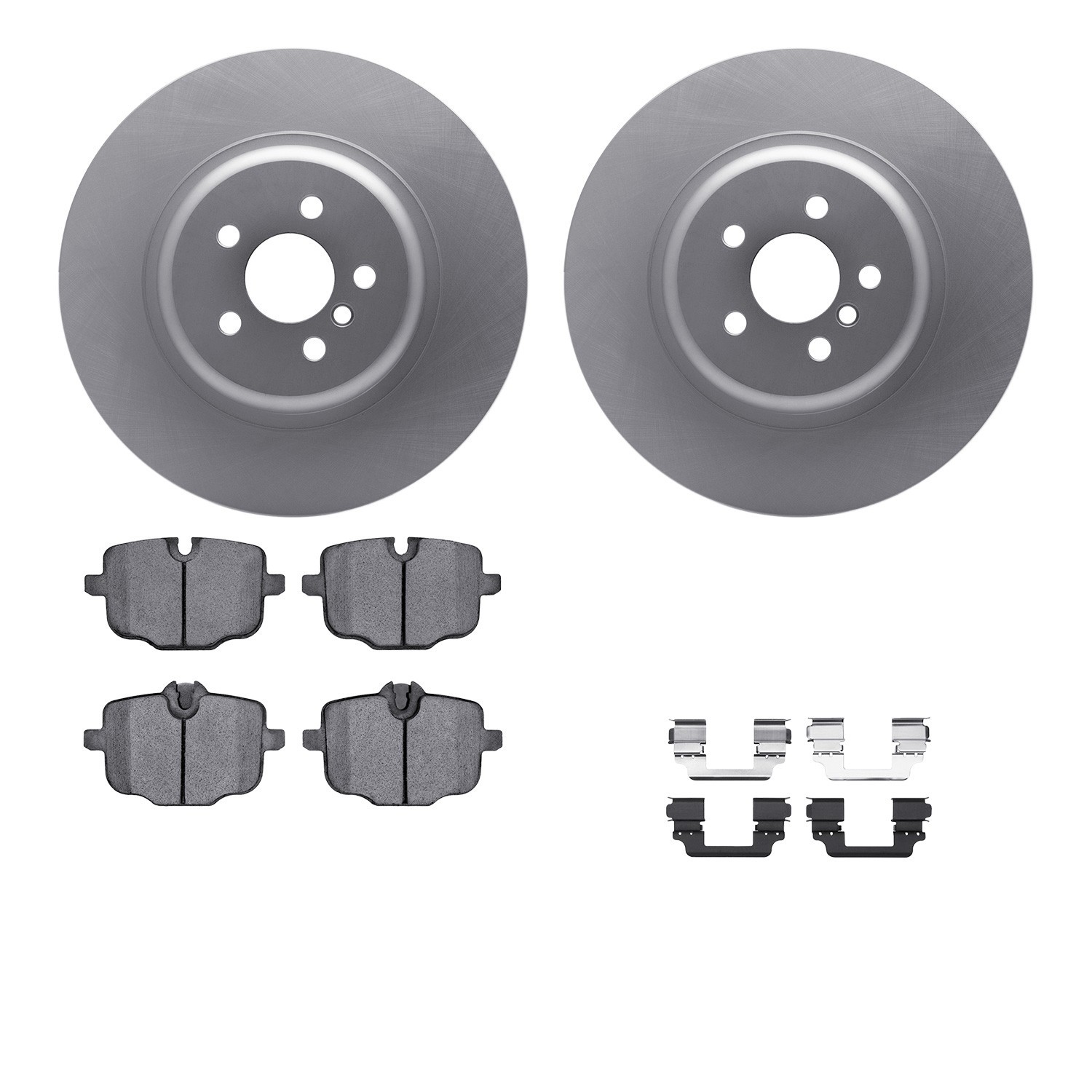 DYN 4612-31093 DFC Geospec Rotors with EURO 5000 Ceramic Brake Pads includes Hardware