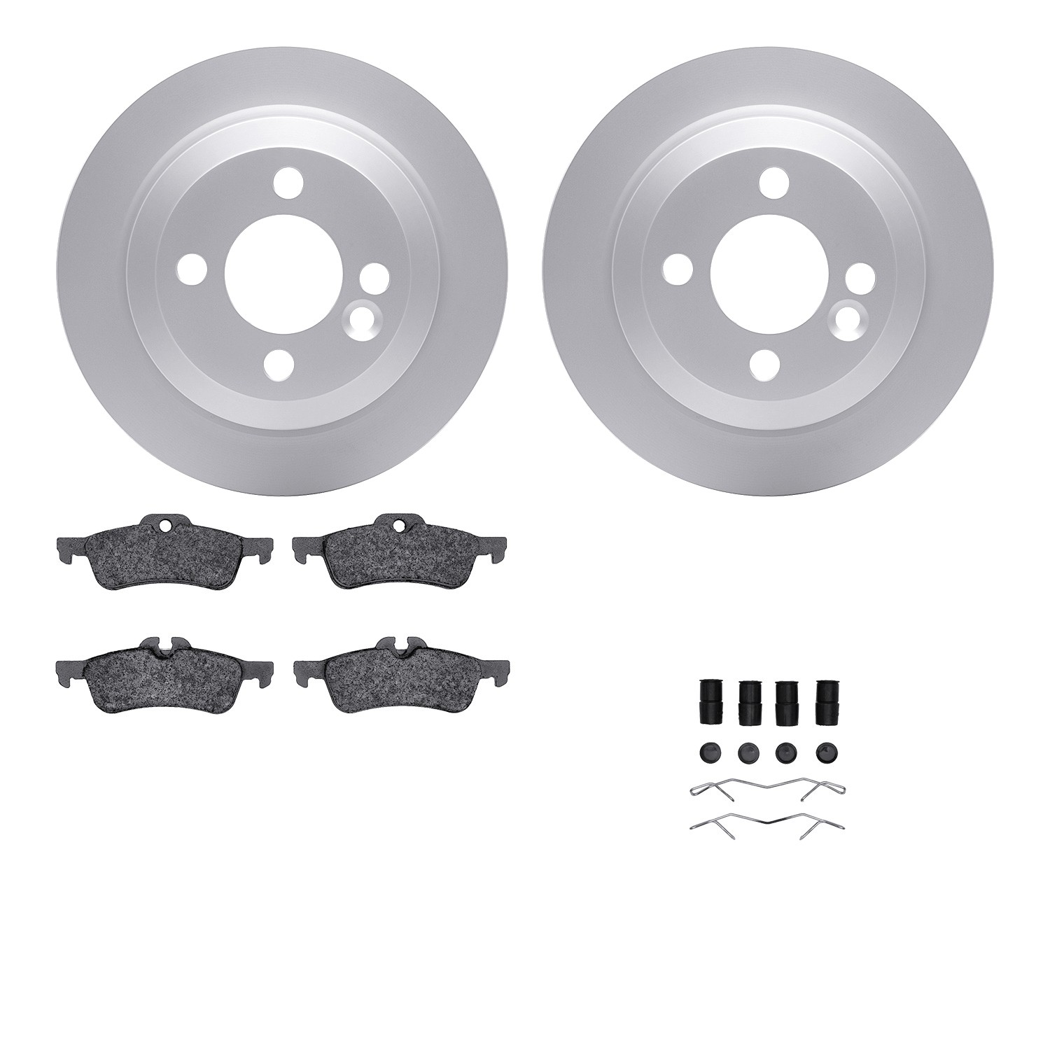 DYN 4612-32000 DFC Geospec Rotors with EURO 5000 Ceramic Brake Pads includes Hardware