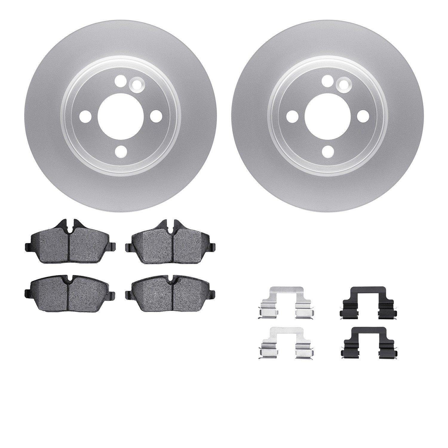 DYN 4612-32006 DFC Geospec Rotors with EURO 5000 Ceramic Brake Pads includes Hardware