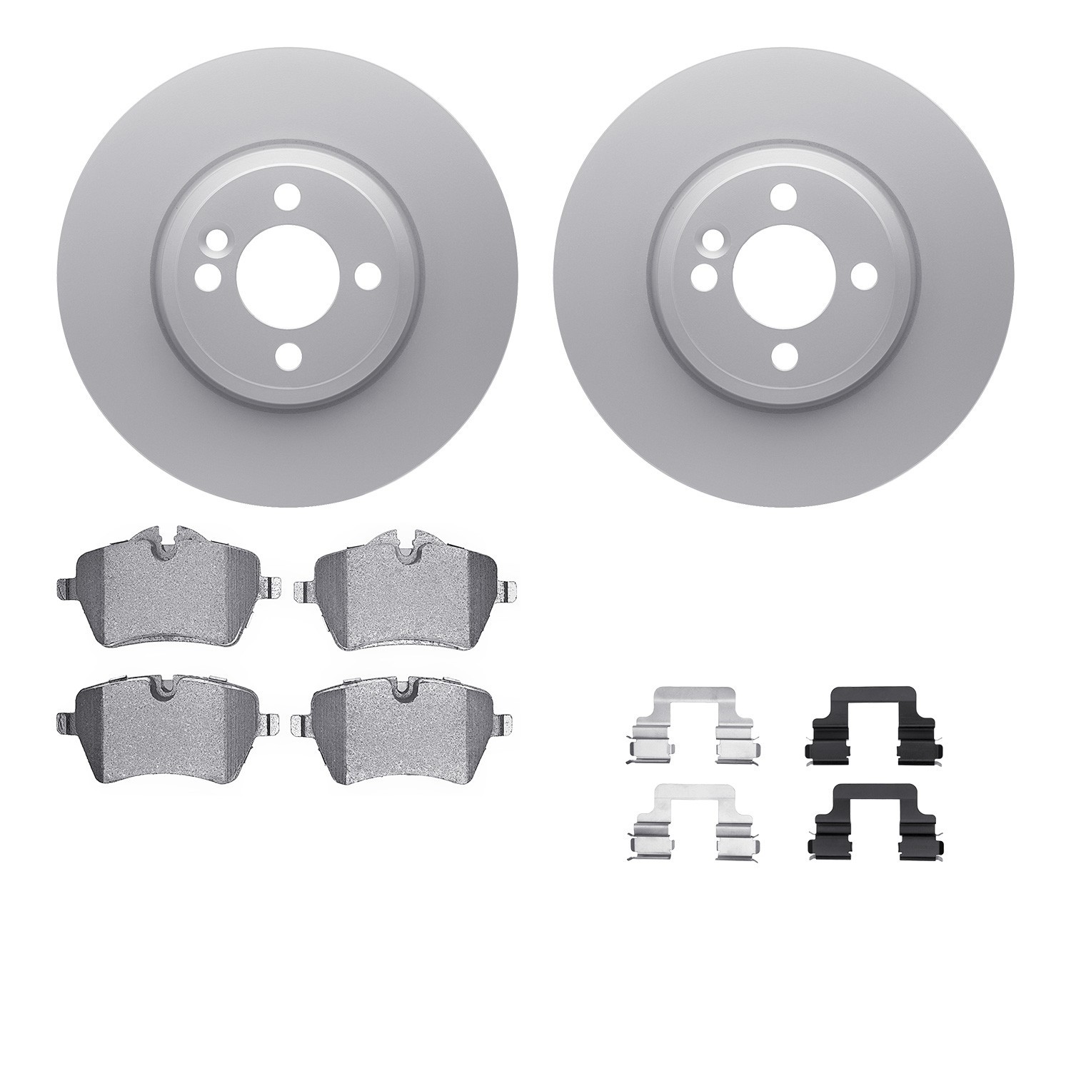DYN 4612-32007 DFC Geospec Rotors with EURO 5000 Ceramic Brake Pads includes Hardware