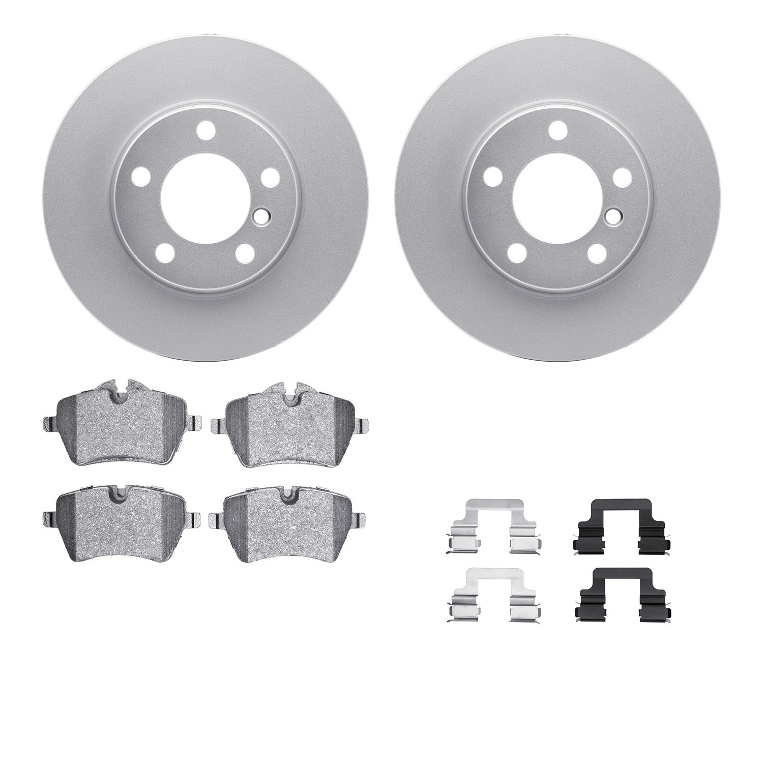 DYN 4612-32010 DFC Geospec Rotors with EURO 5000 Ceramic Brake Pads includes Hardware