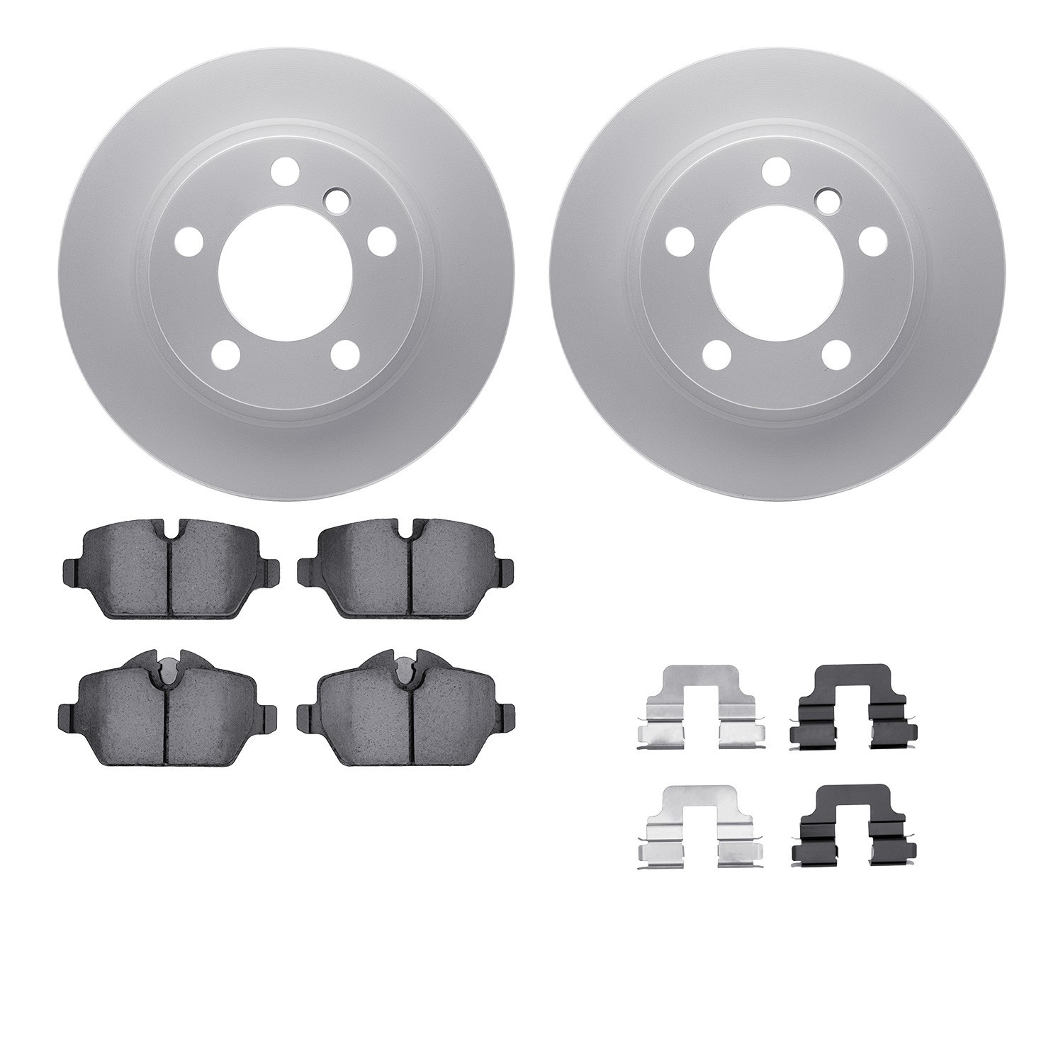 DYN-4612-32011 DFC Geospec Rotors with EURO 5000 Ceramic Brake Pads includes Hardware