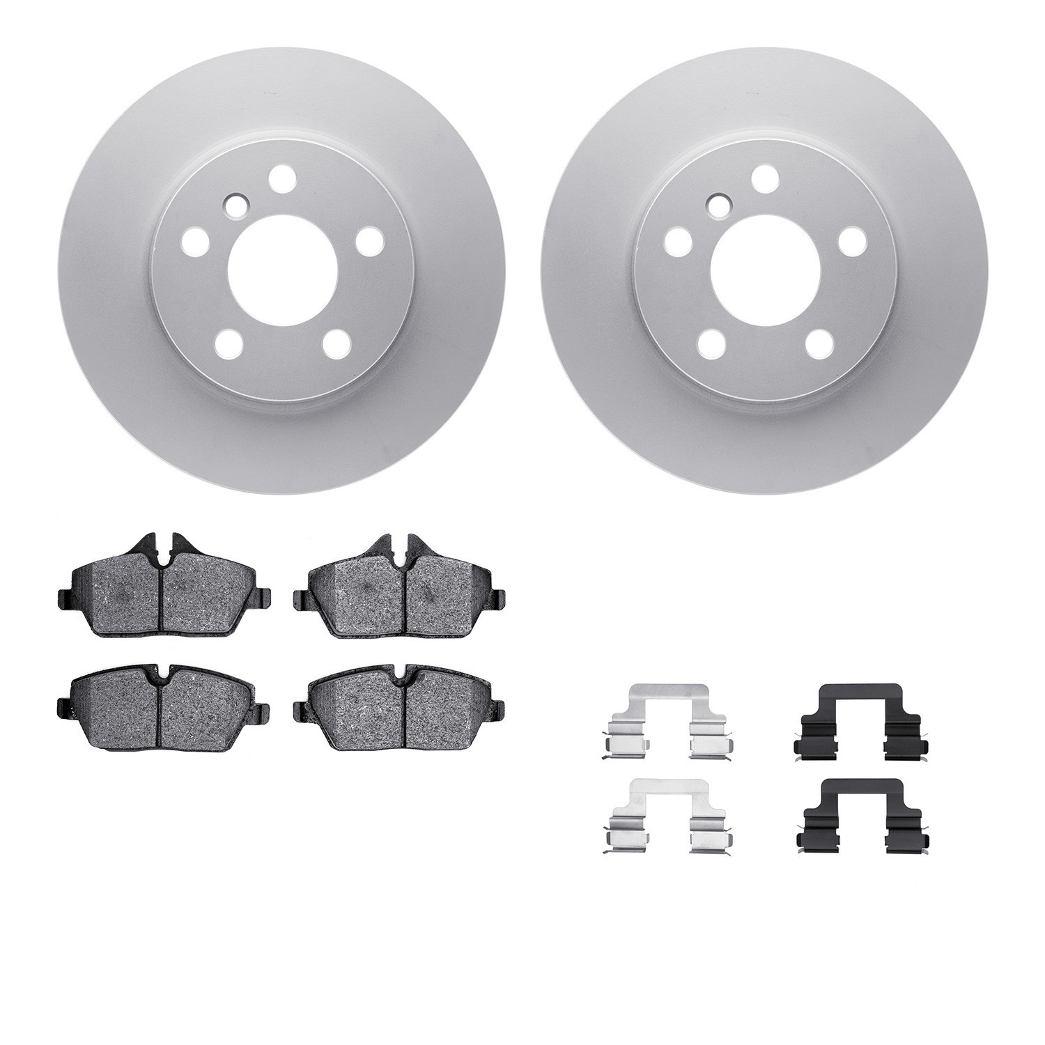 DYN 4612-32017 DFC Geospec Rotors with EURO 5000 Ceramic Brake Pads includes Hardware
