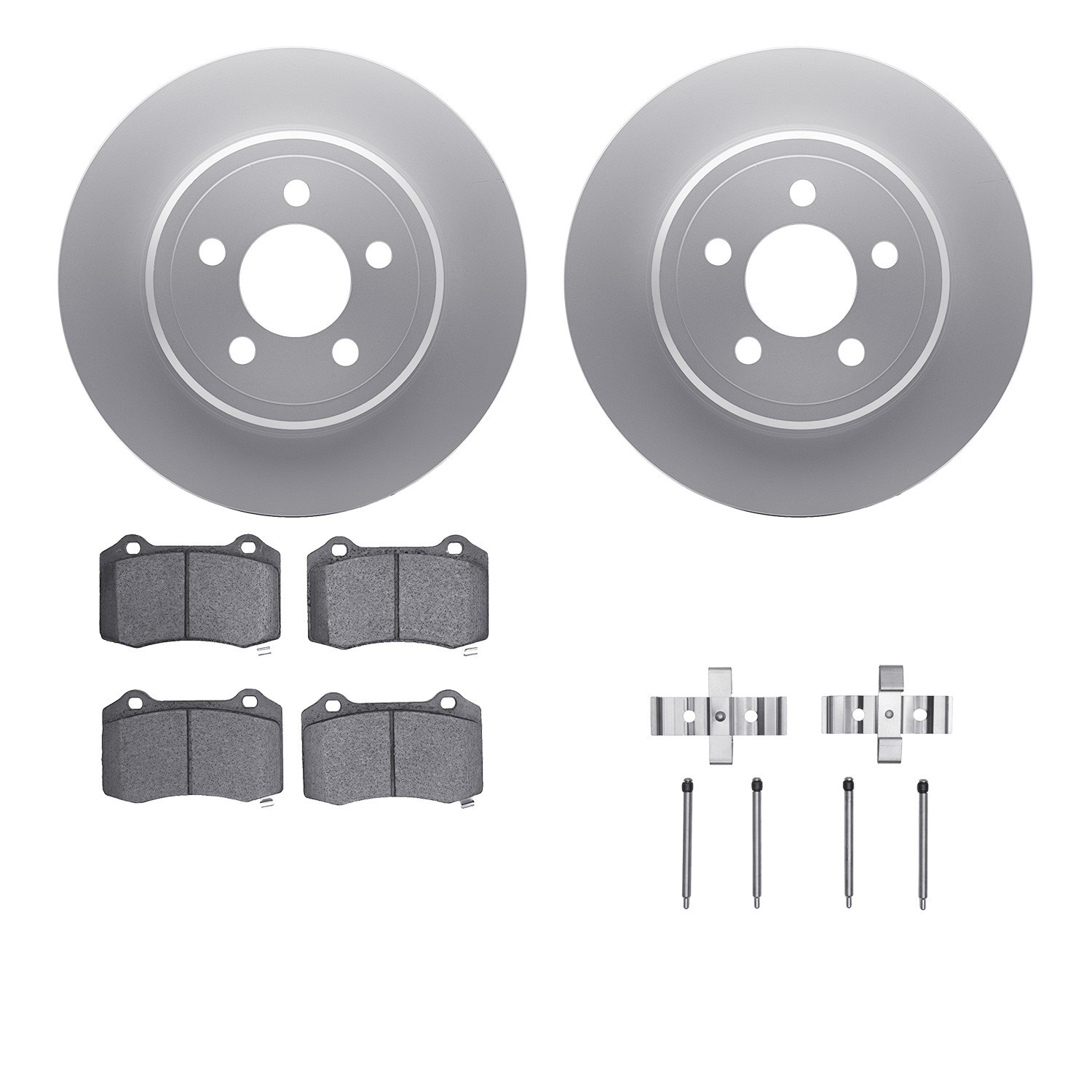 DYN-4612-39001 DFC Geospec Rotors with EURO 5000 Ceramic Brake Pads includes Hardware