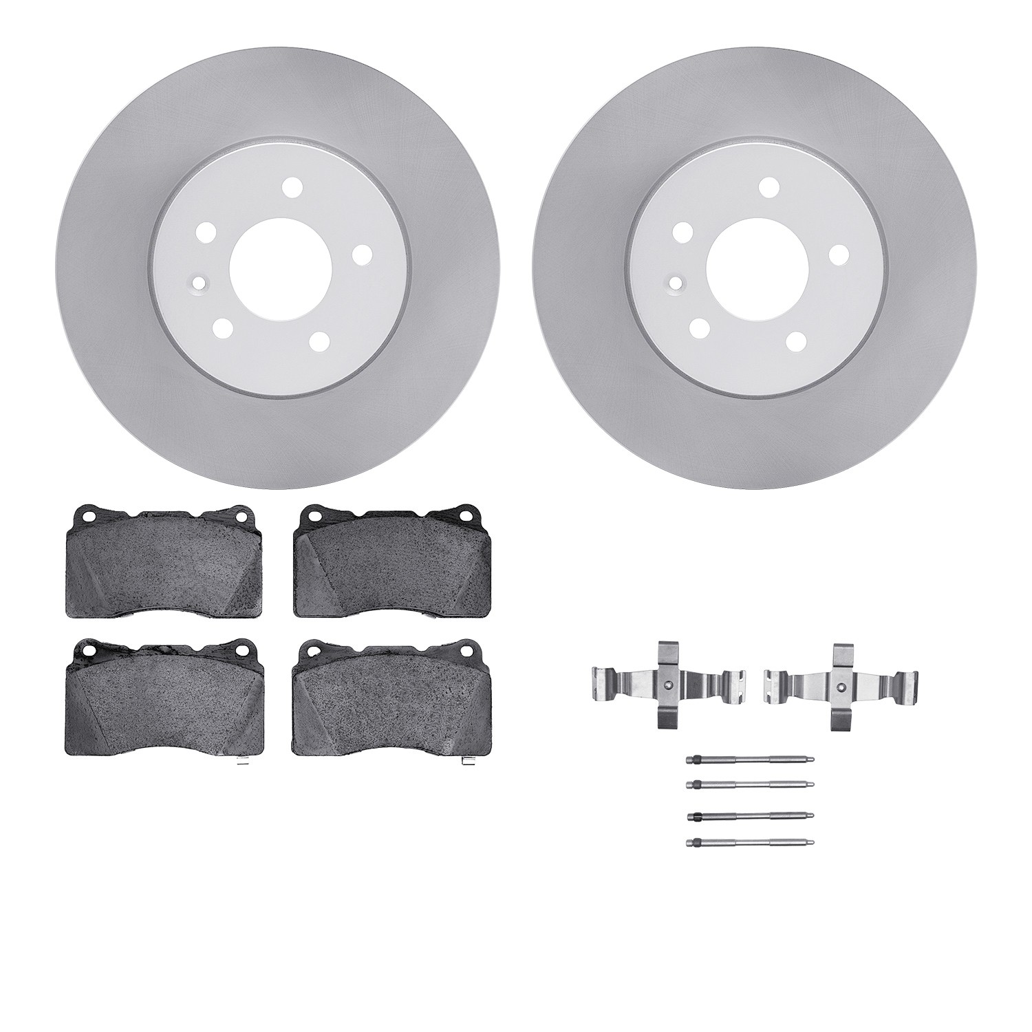 DYN-4612-46014 DFC Geospec Rotors with EURO 5000 Ceramic Brake Pads includes Hardware