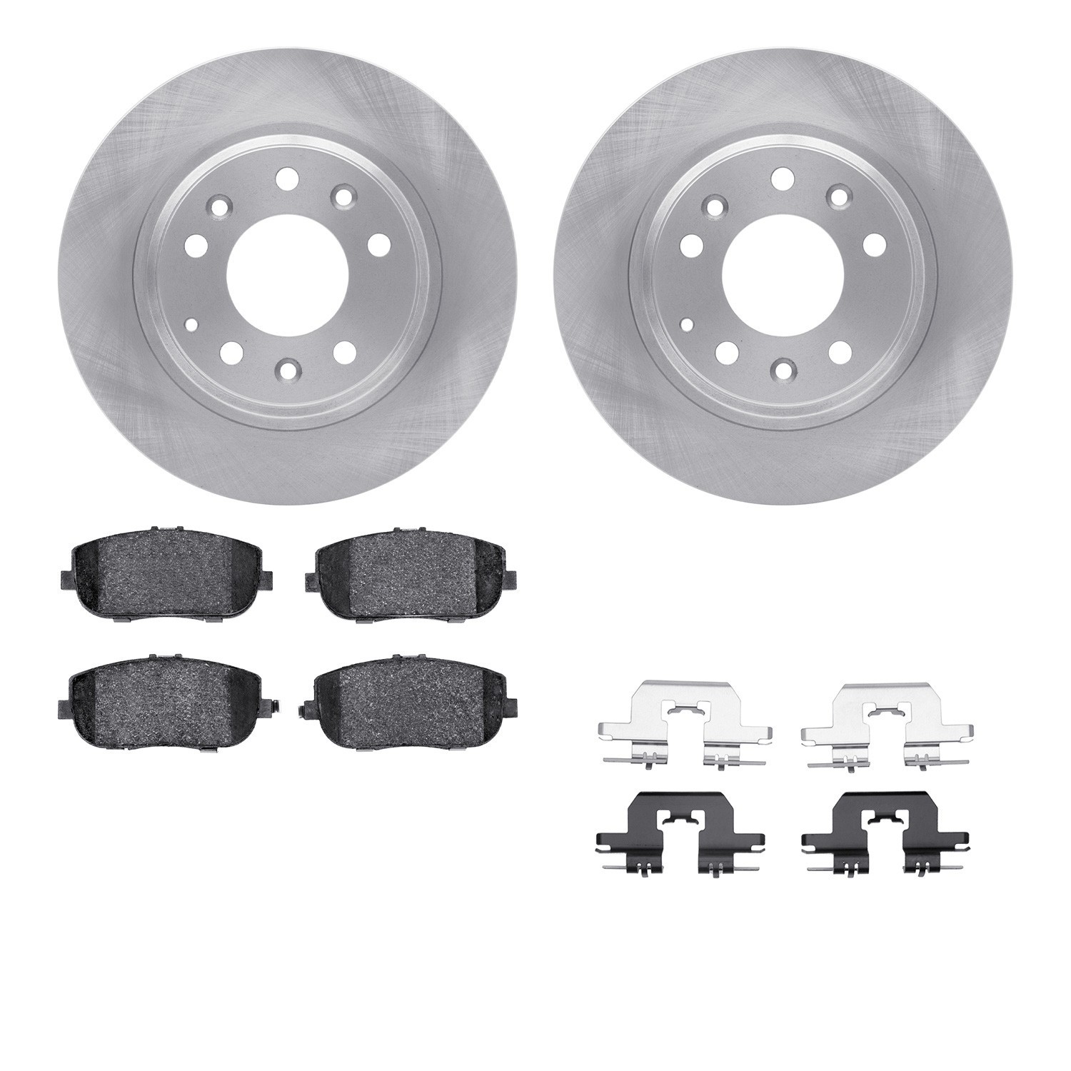 DYN 4612-54014 DFC Geospec Rotors with EURO 5000 Ceramic Brake Pads includes Hardware