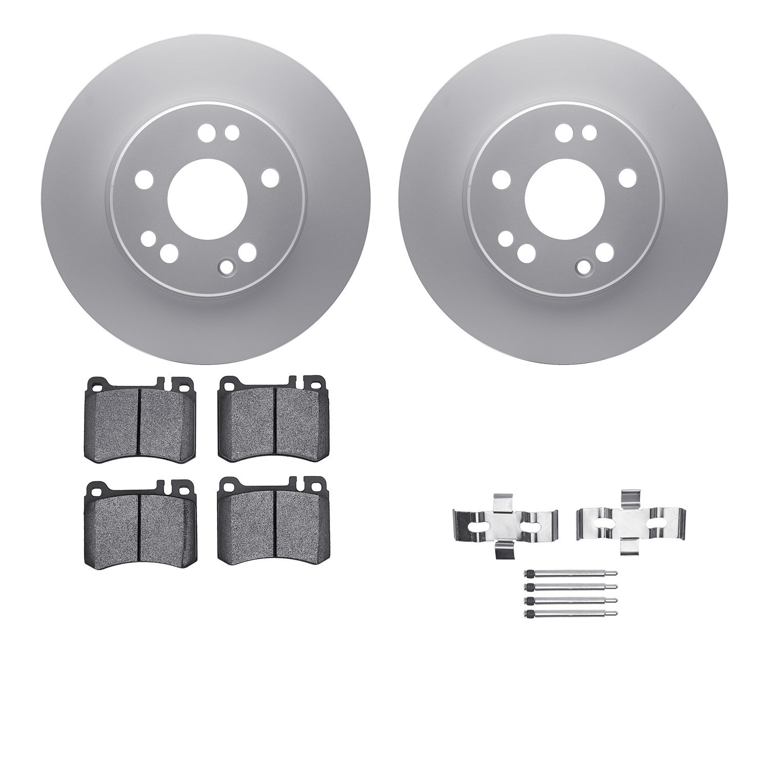 DYN 4612-63013 DFC Geospec Rotors with EURO 5000 Ceramic Brake Pads includes Hardware