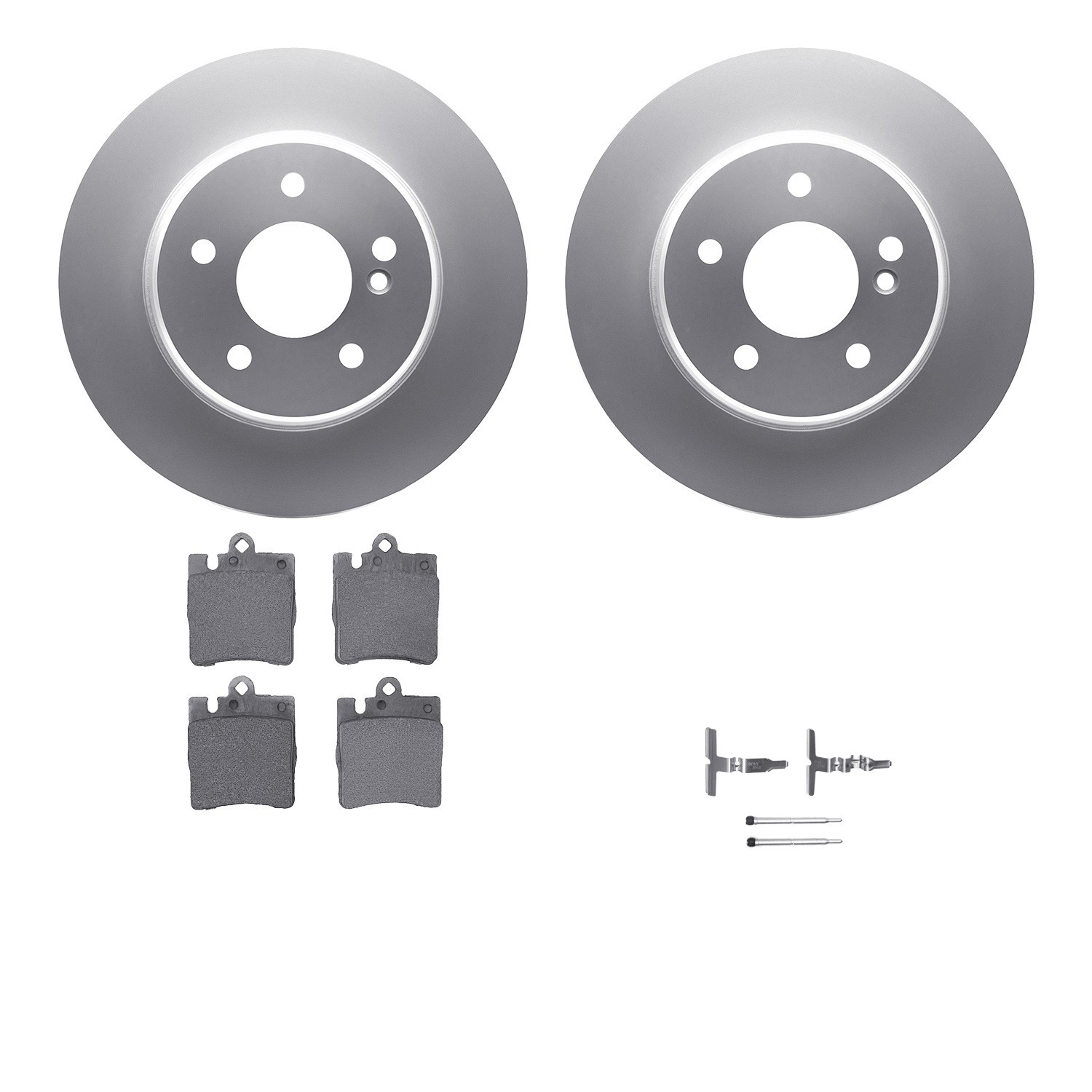 DYN 4612-63019 DFC Geospec Rotors with EURO 5000 Ceramic Brake Pads includes Hardware