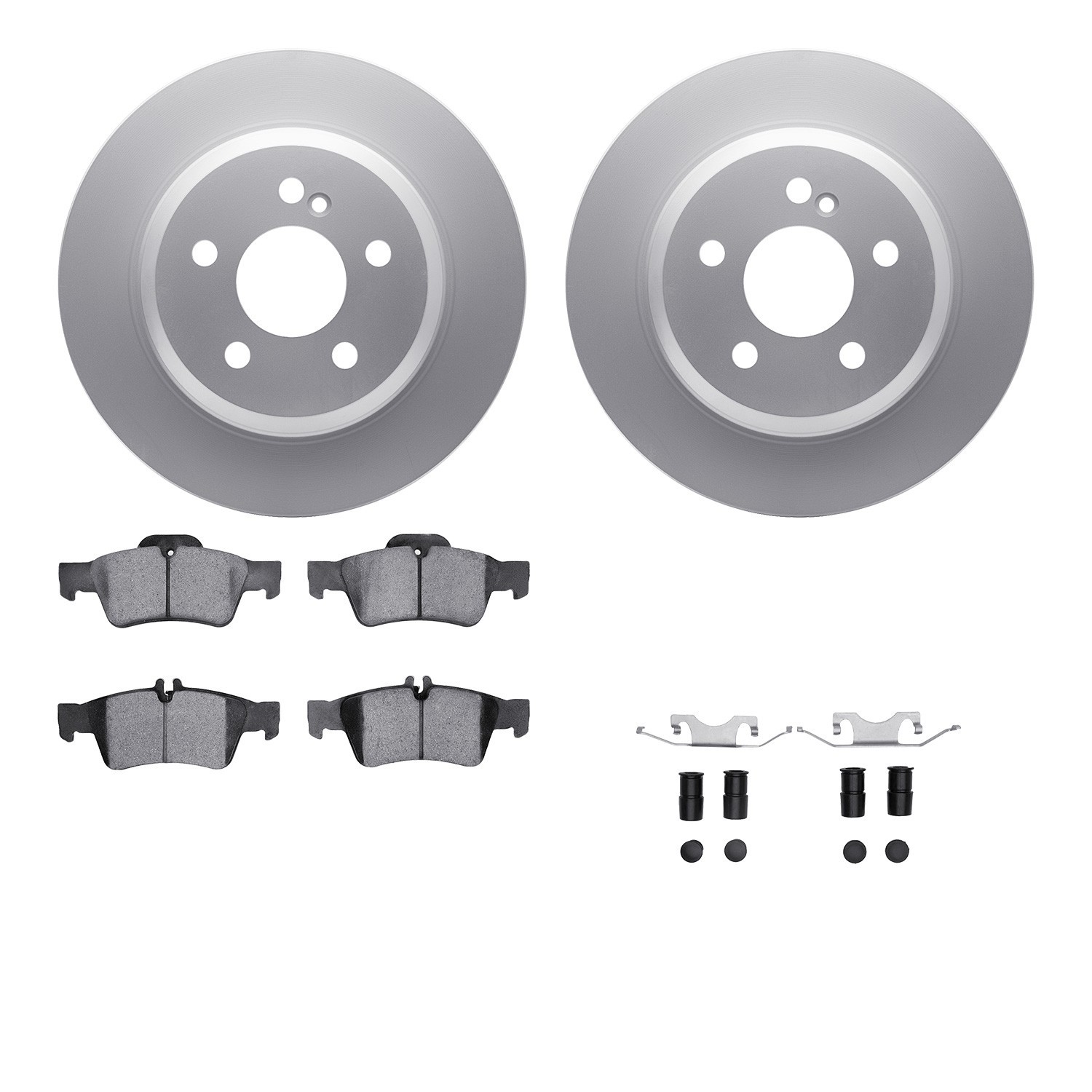 DYN 4612-63047 DFC Geospec Rotors with EURO 5000 Ceramic Brake Pads includes Hardware